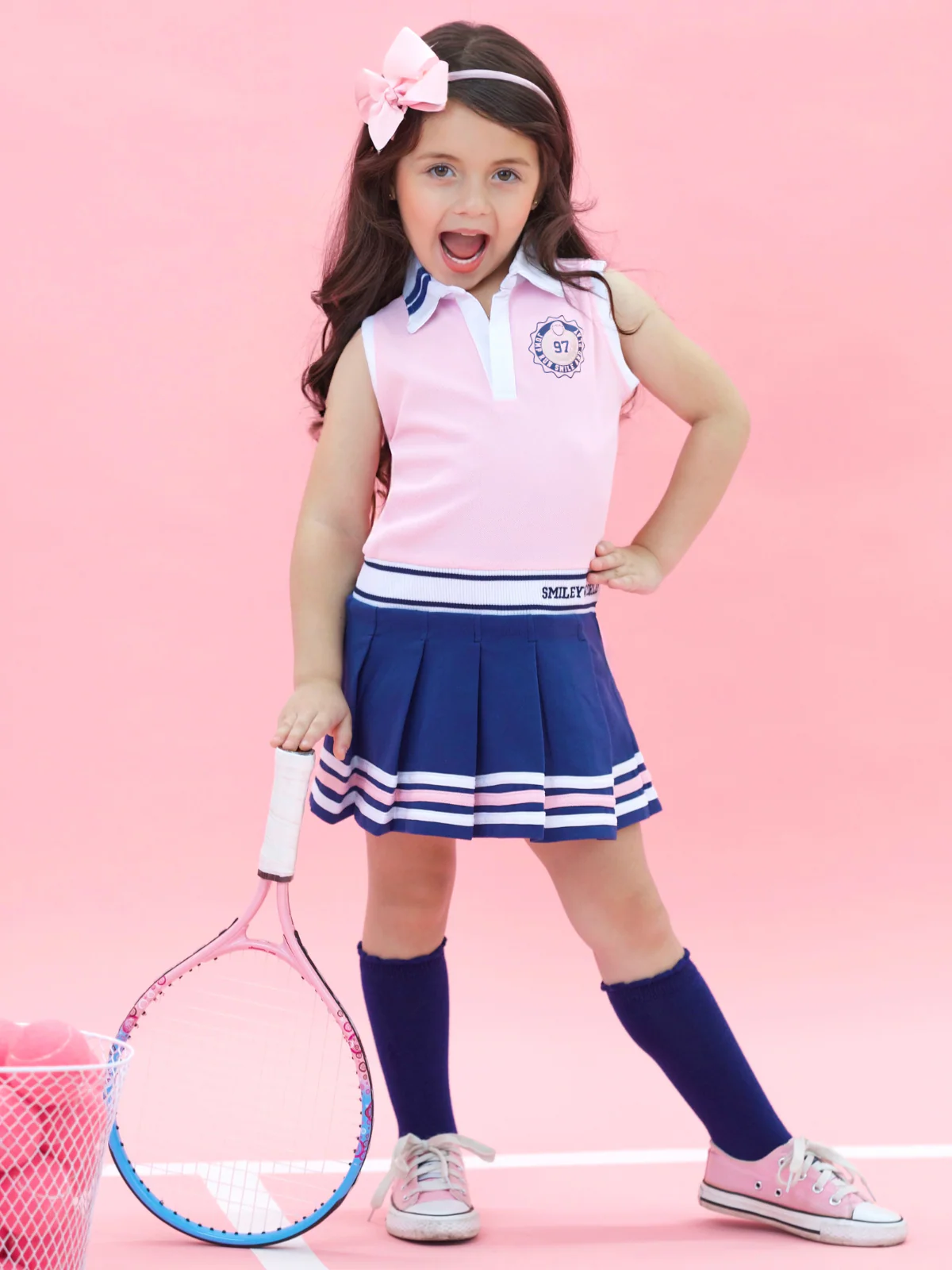 SmileyWorld Pretty in Play Pleated Tennis Dress - Image 3