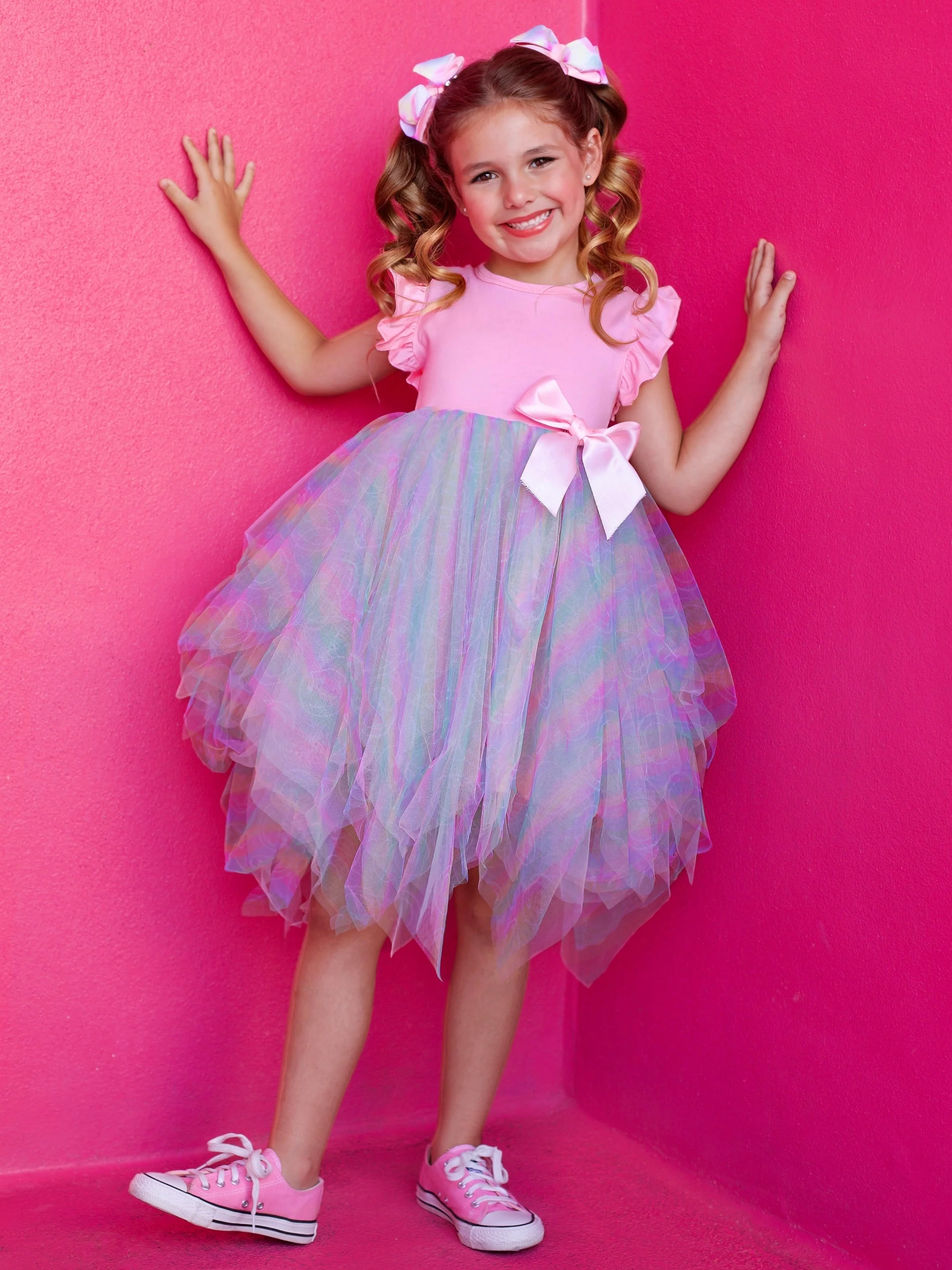 SmileyWorld  Rainbow Smiley Tutu Dress - Image 3