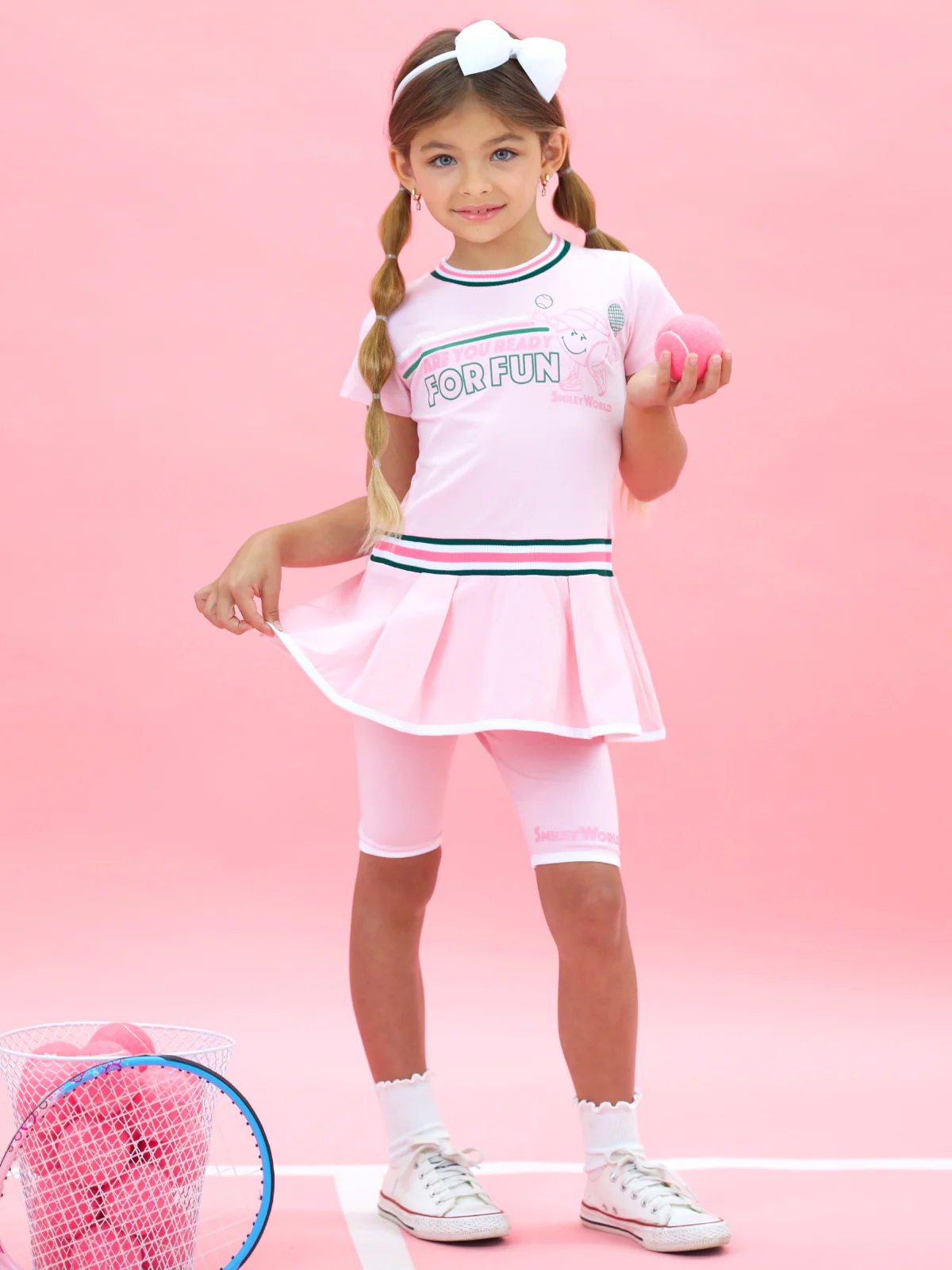 SmileyWorld Varsity Spirit Dress and Biker Short Set - Image 2