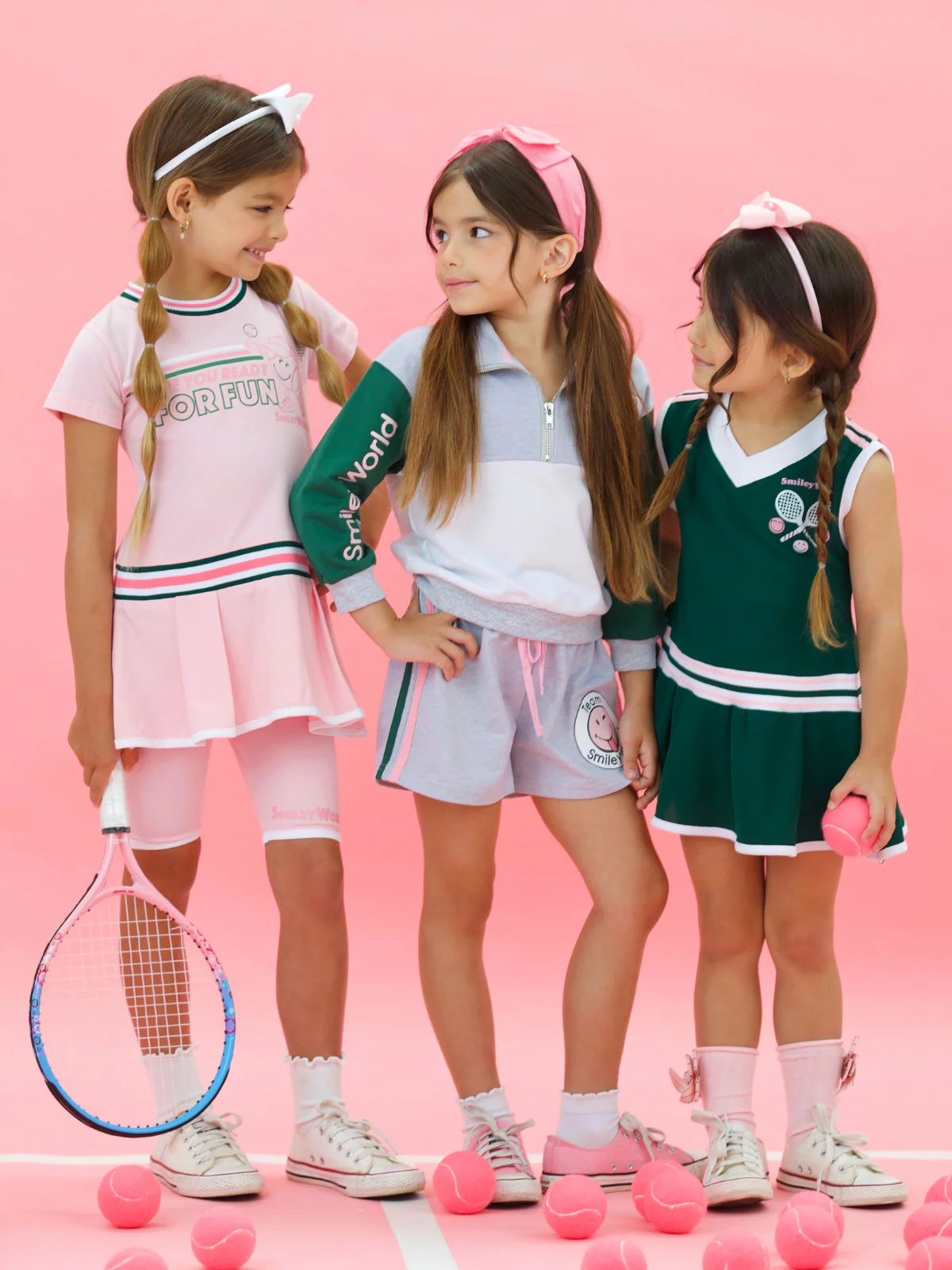SmileyWorld Team Spirit Zip-Up Pullover and Athletic Short Set - Image 3