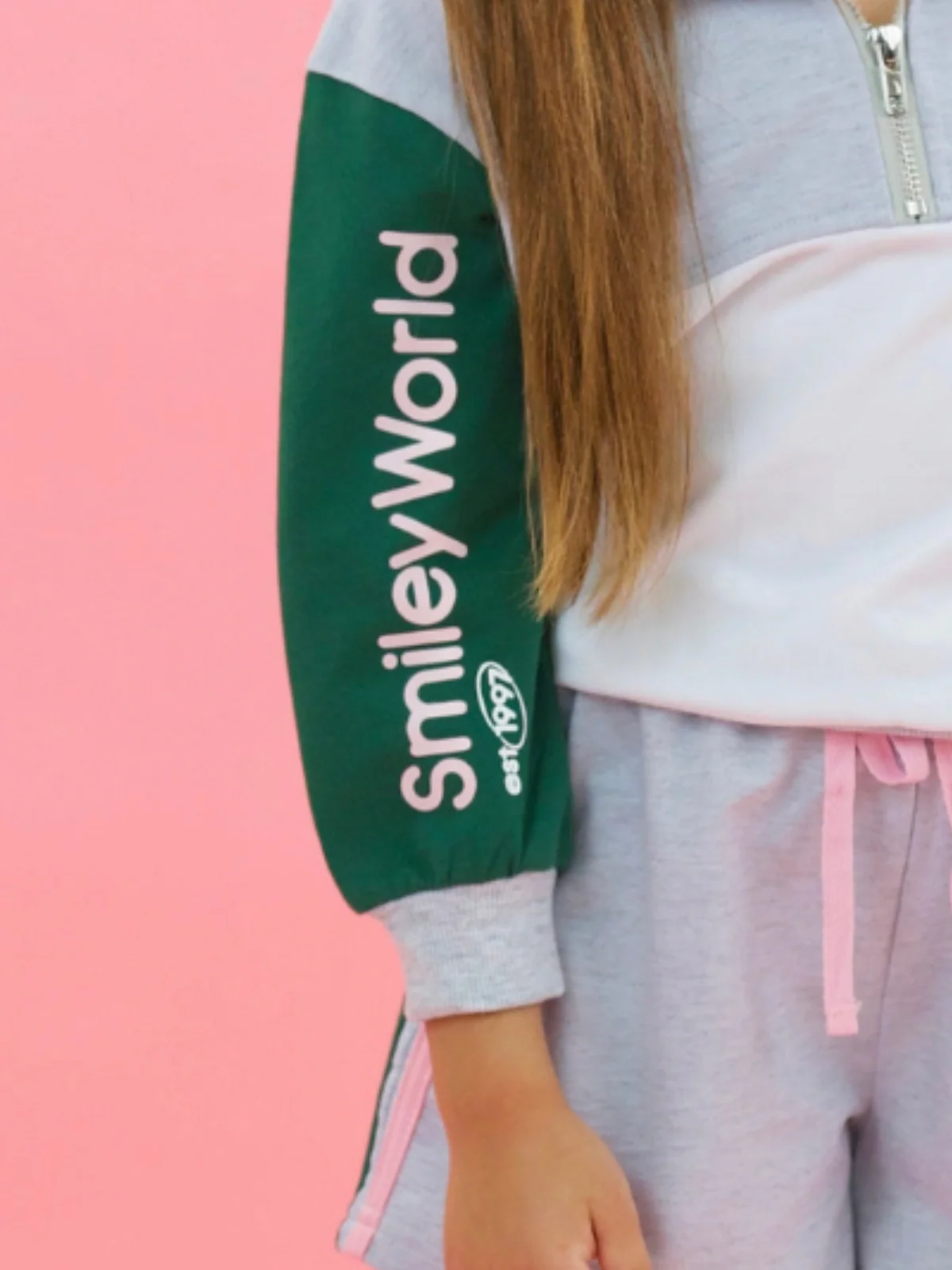SmileyWorld Team Spirit Zip-Up Pullover and Athletic Short Set - Image 5