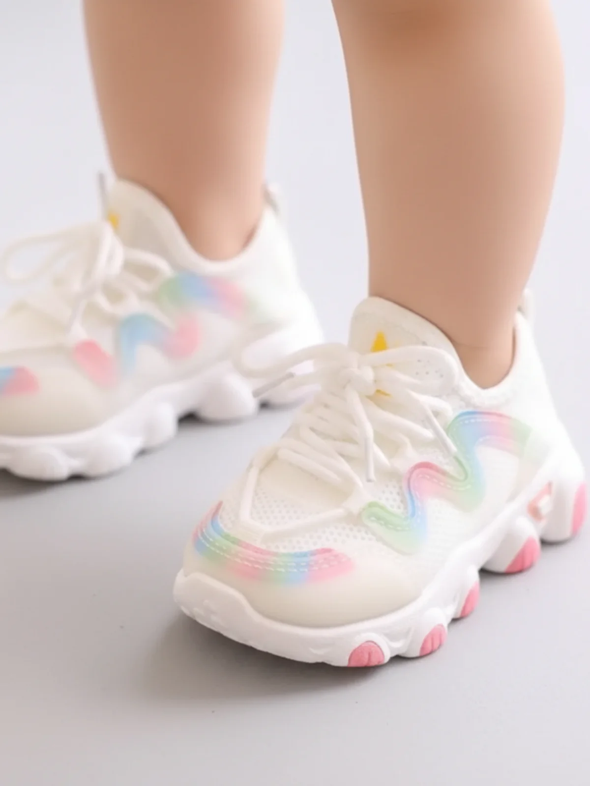 Girls Trendy Wavy Sole Sneakers by Liv and Mia - Image 6
