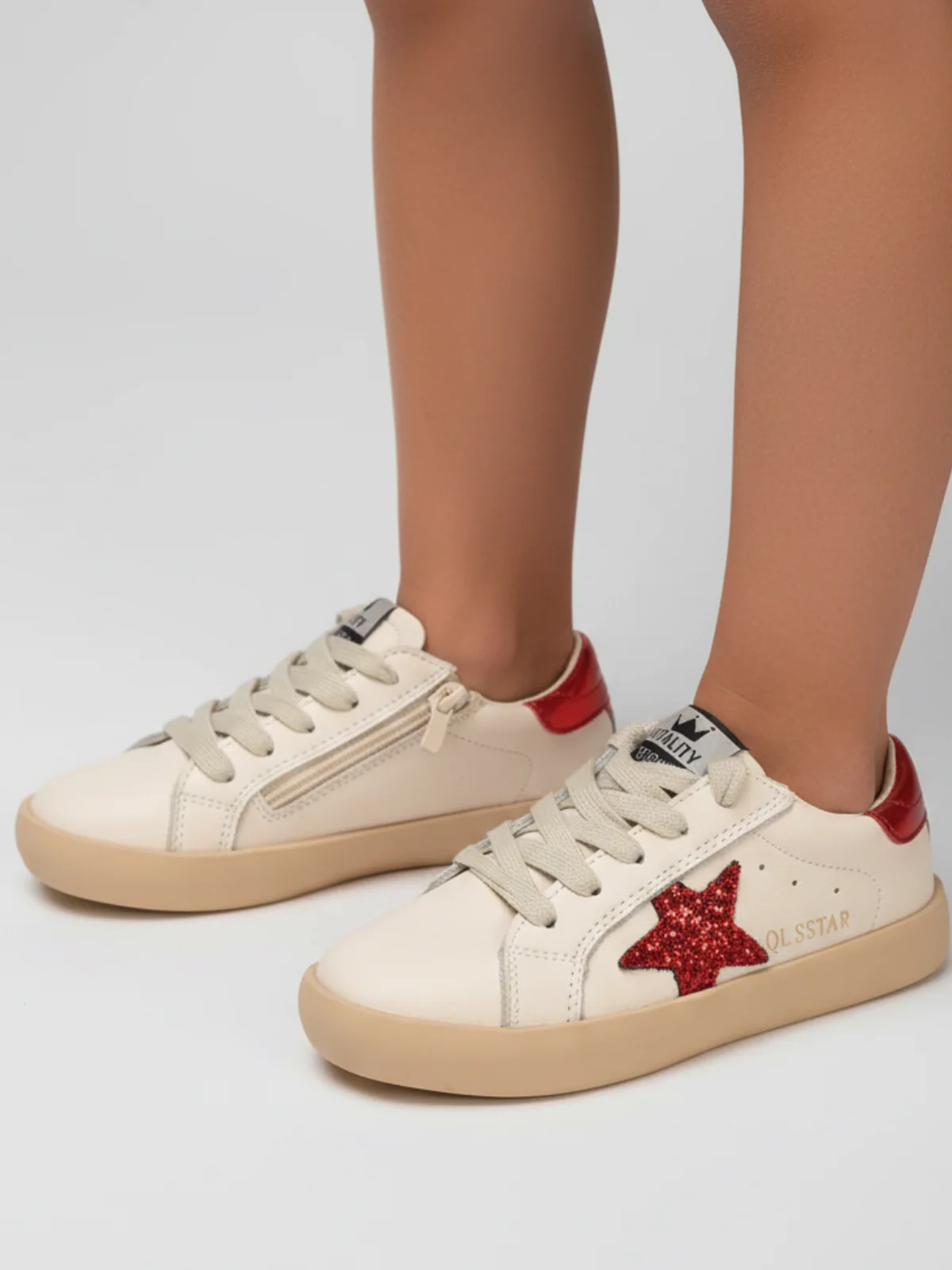 Twinkle Toes Red Star Sneakers By Liv and Mia - Image 2