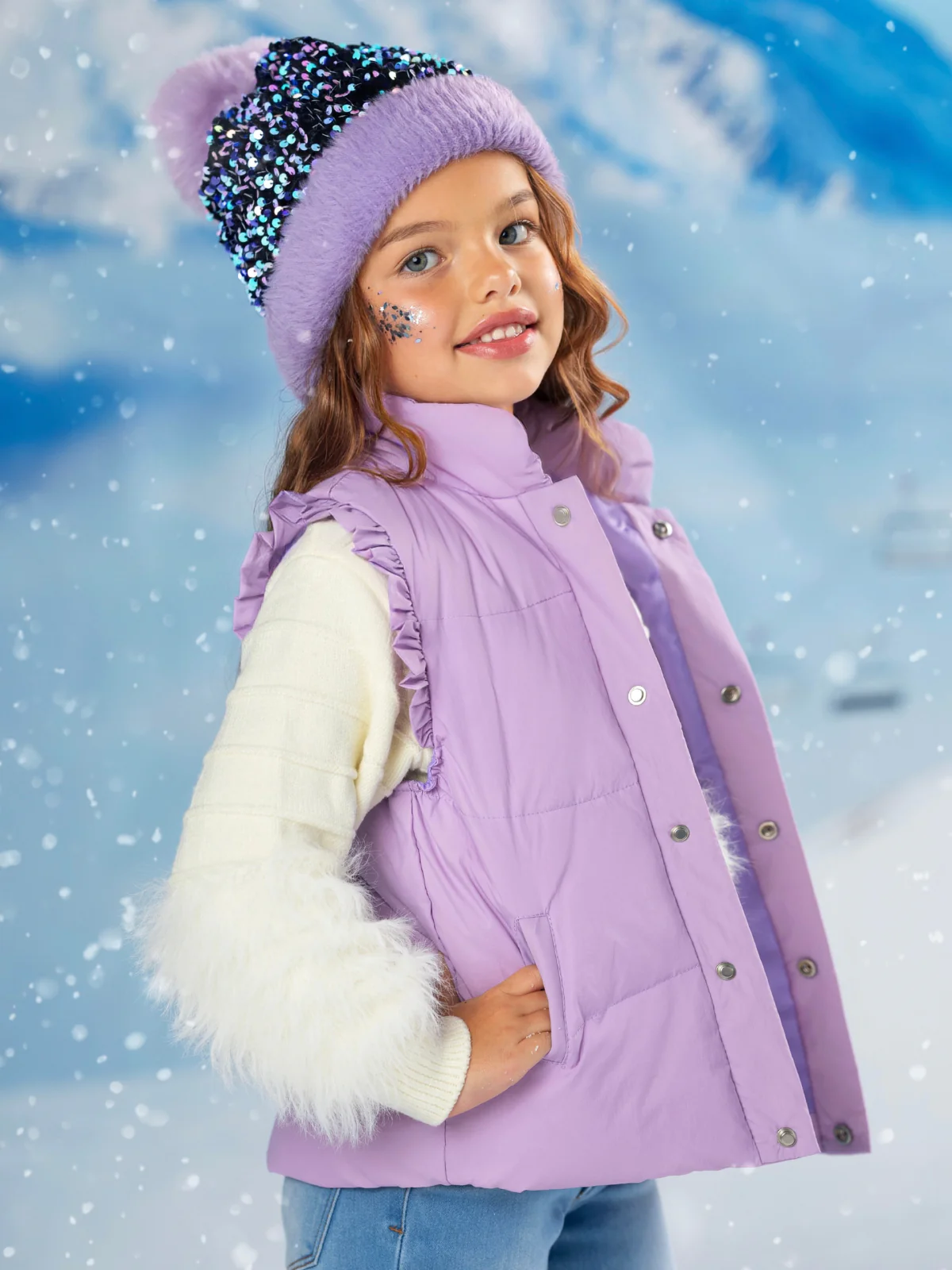 Snow Angel Luxe Fuzzy Knit Sweater - Image 6