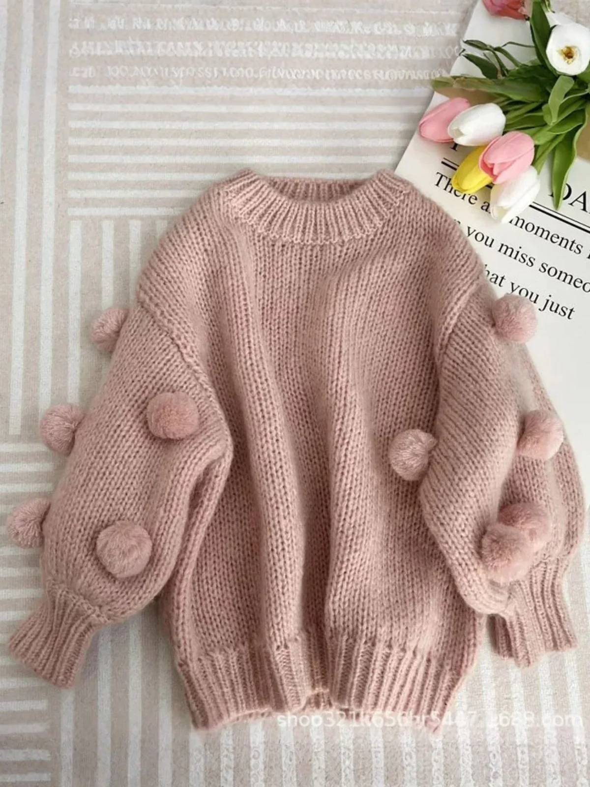 Snuggle In Style Oversized Knit Sweater - Image 2