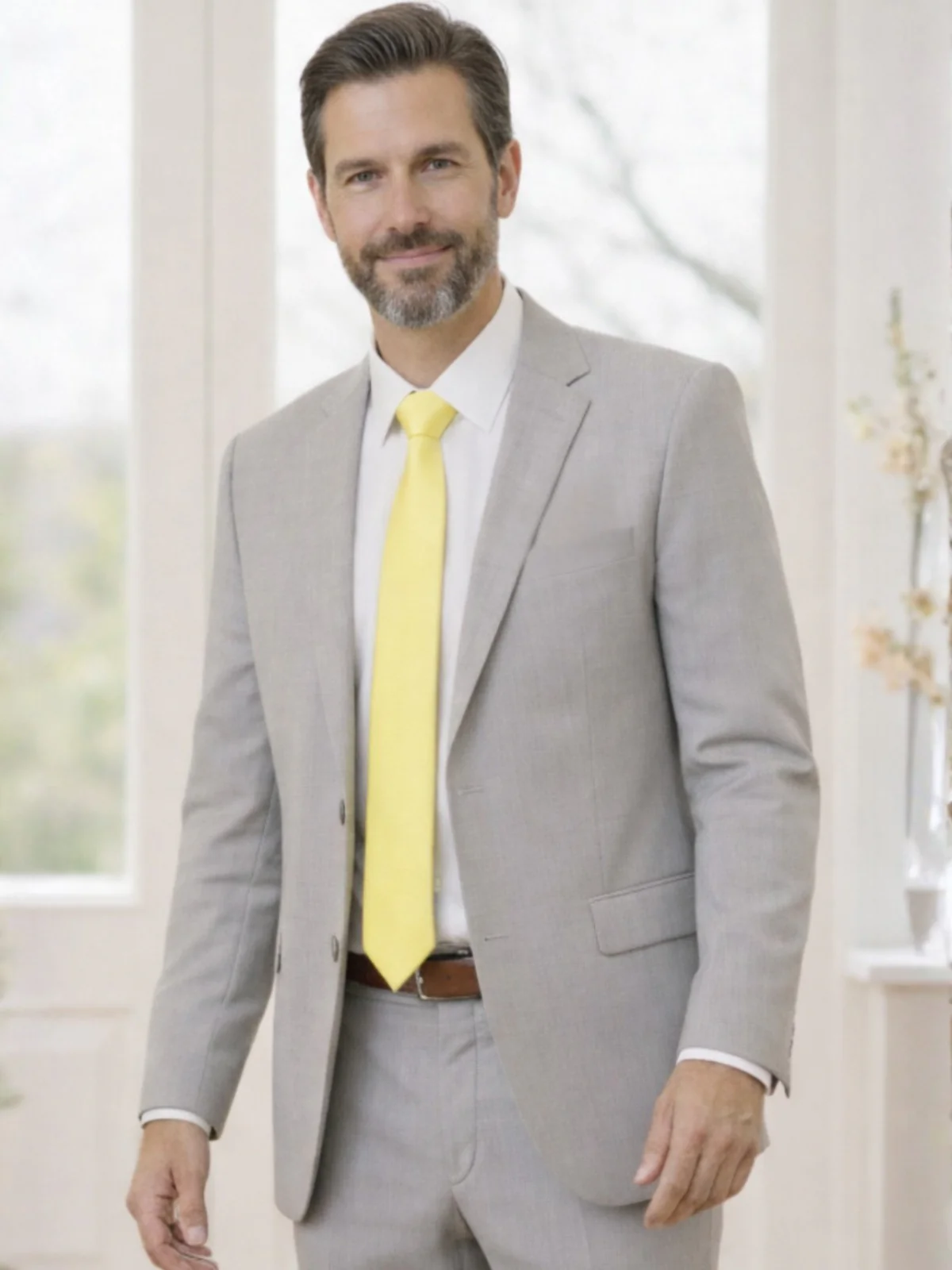 Daddy Daughter Dance Mens Yellow Tie - Image 2