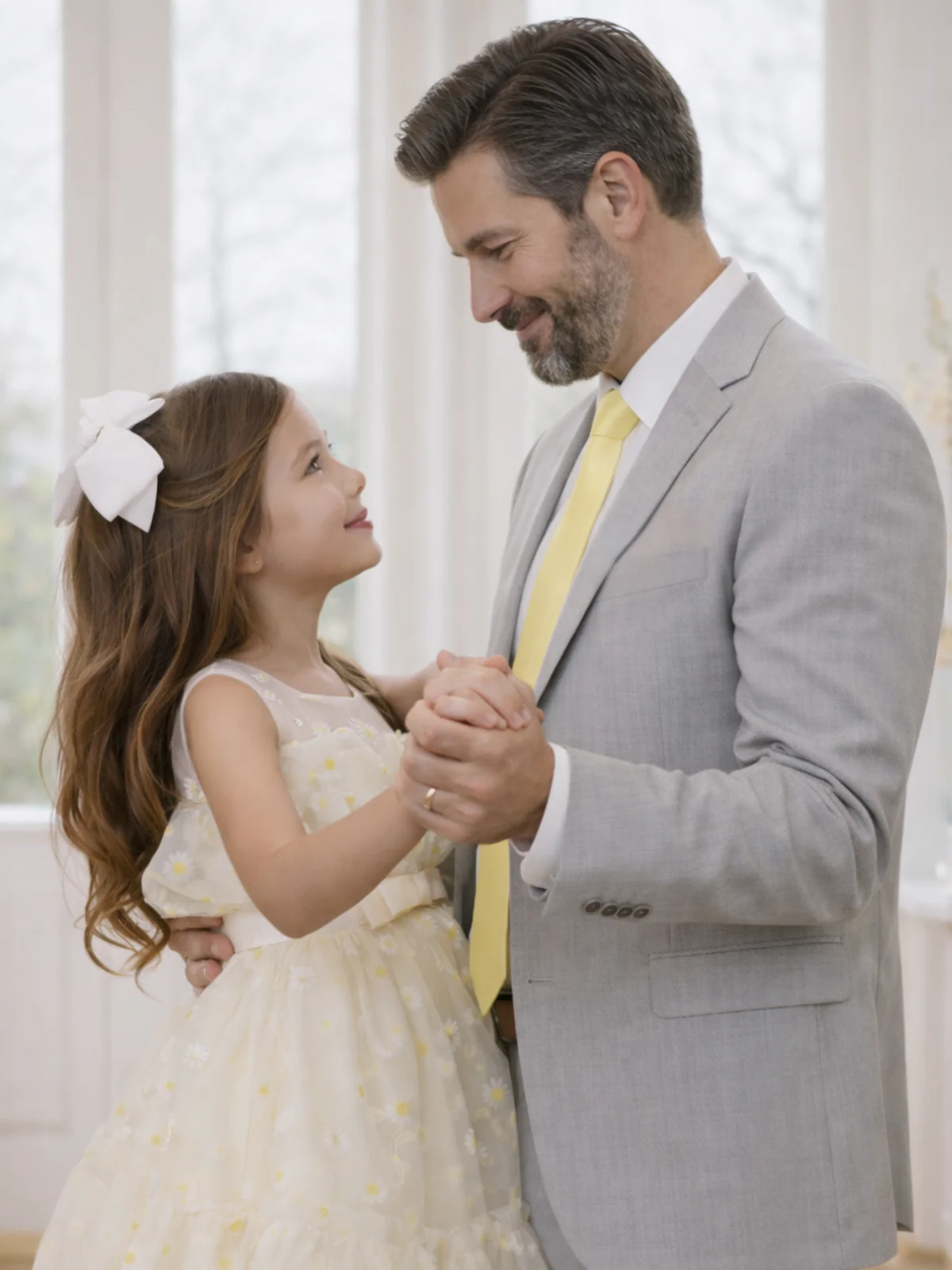 Daddy Daughter Dance Mens Yellow Tie - Image 3
