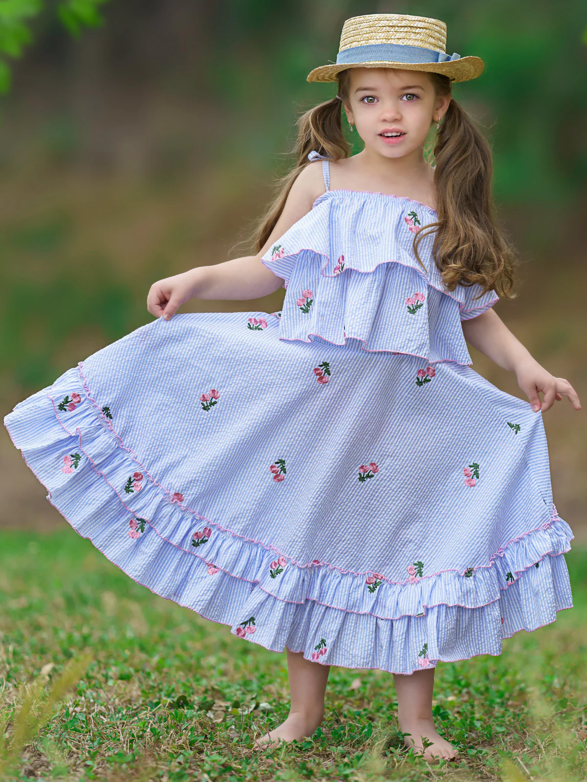 Southern Belle Ruffle Maxi Skirt Set - Image 4