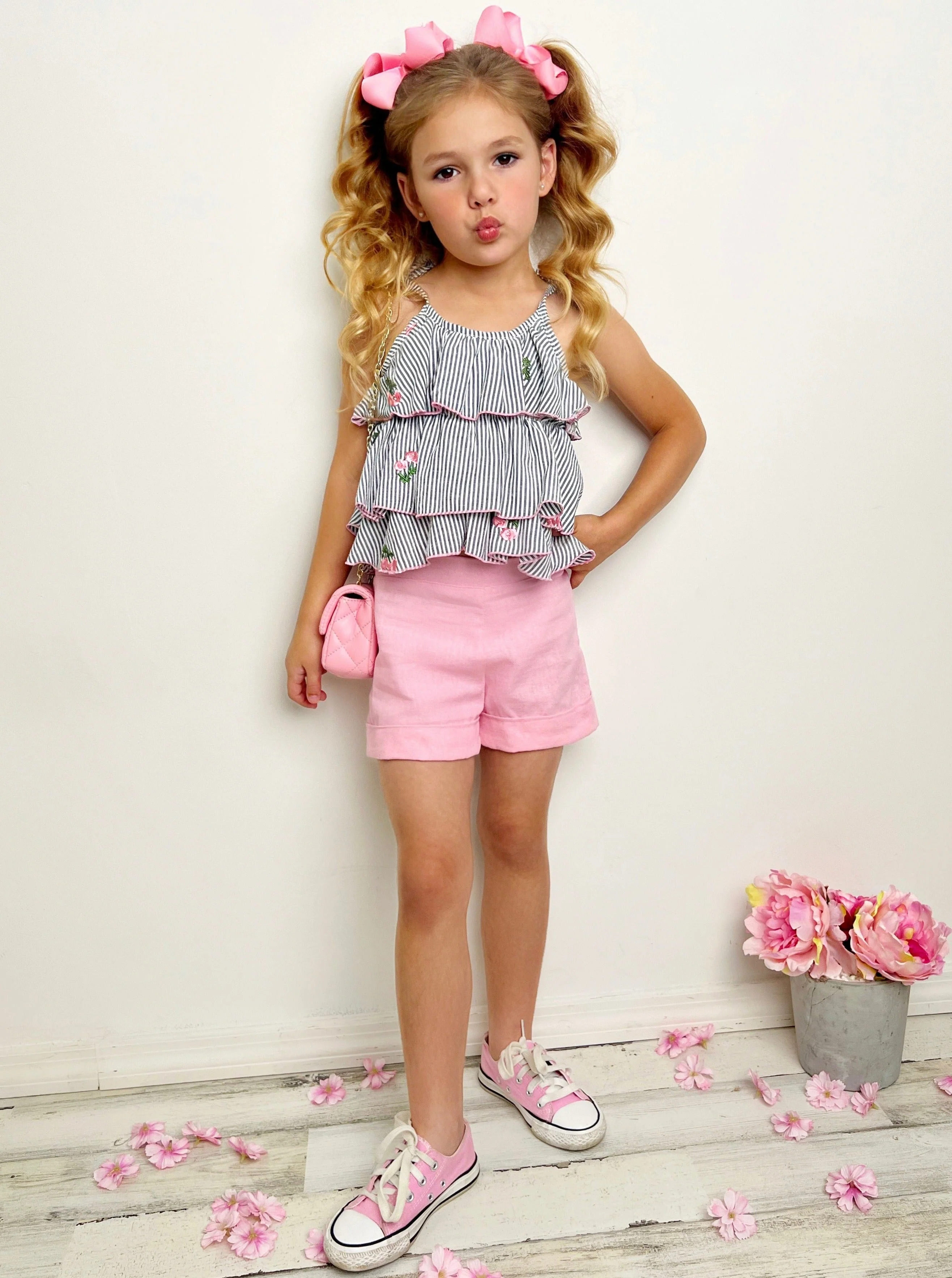 Southern Princess Ruffled Top and Short Set - Image 3