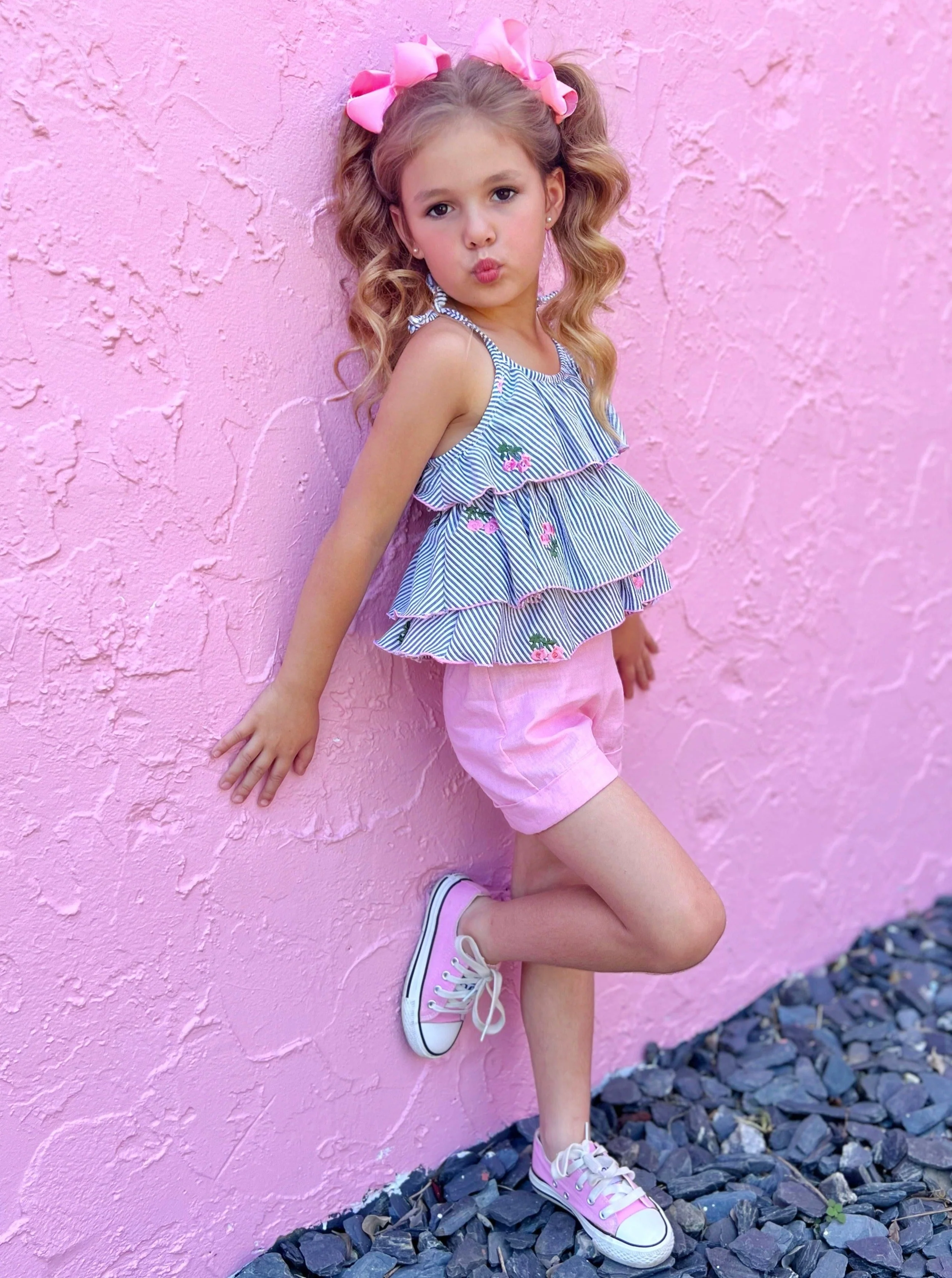 Southern Princess Ruffled Top and Short Set - Image 4