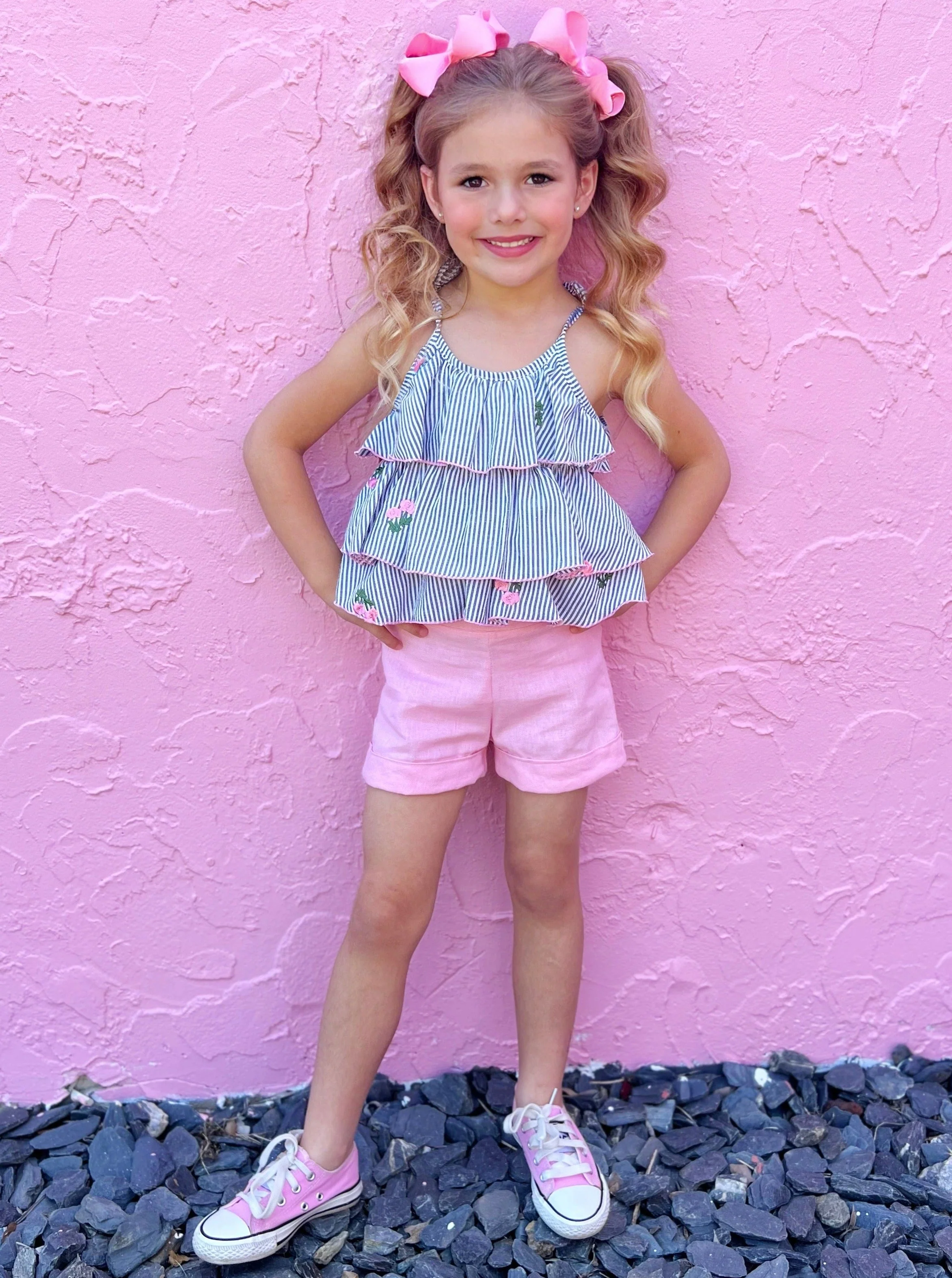 Southern Princess Ruffled Top and Short Set - Image 5