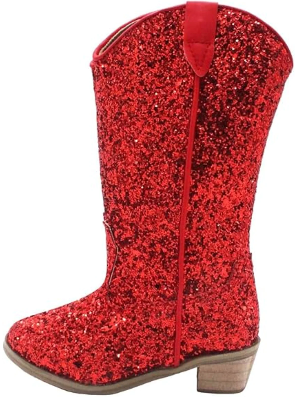 Sparkle and Shine Red Cowboy Boots by Liv and Mia - Image 4