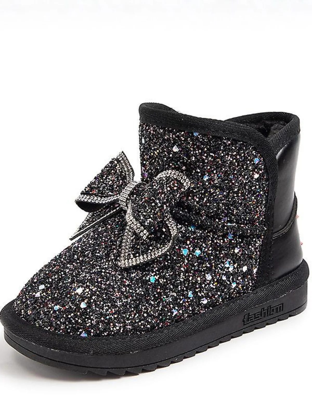 Sparkle Bow Glitter Boots - Image 3