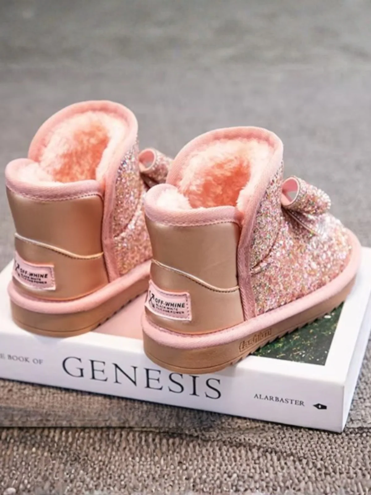 Sparkle Bow Glitter Boots - Image 7