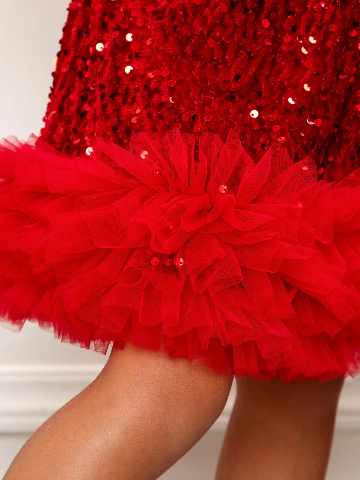 Sparkle Charm Sequin Tulle Dress - Image 3