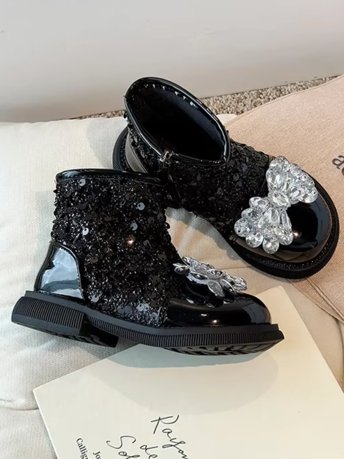 Sparkle Luxe Sparkle Bow Boots - Image 4
