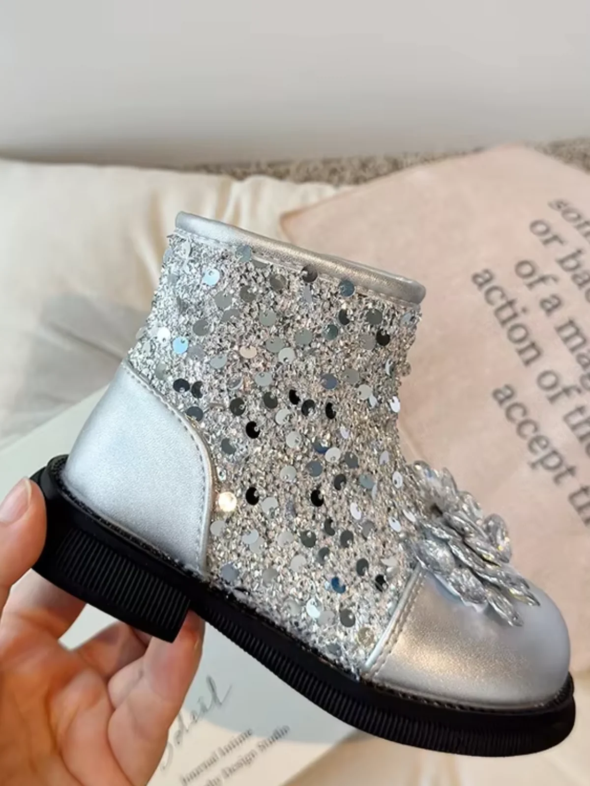 Sparkle Luxe Sparkle Bow Boots - Image 8