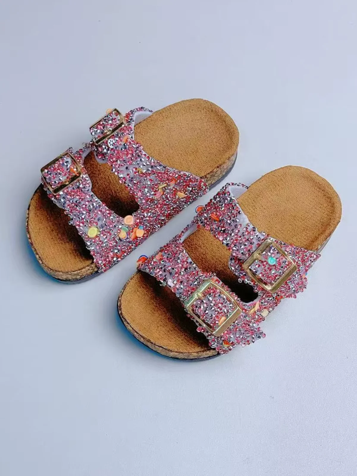 Sparkle Pop Glitter Buckle Sandals - Image 3