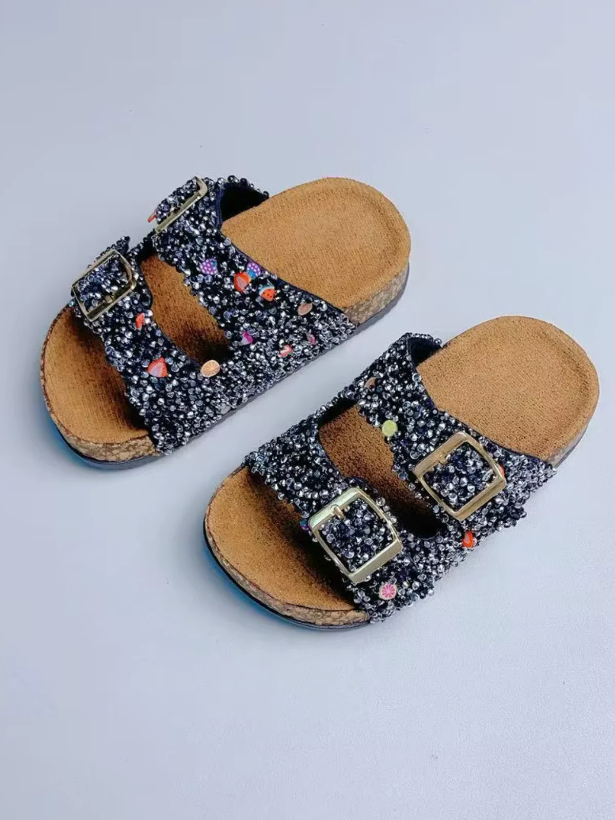 Sparkle Pop Glitter Buckle Sandals - Image 4