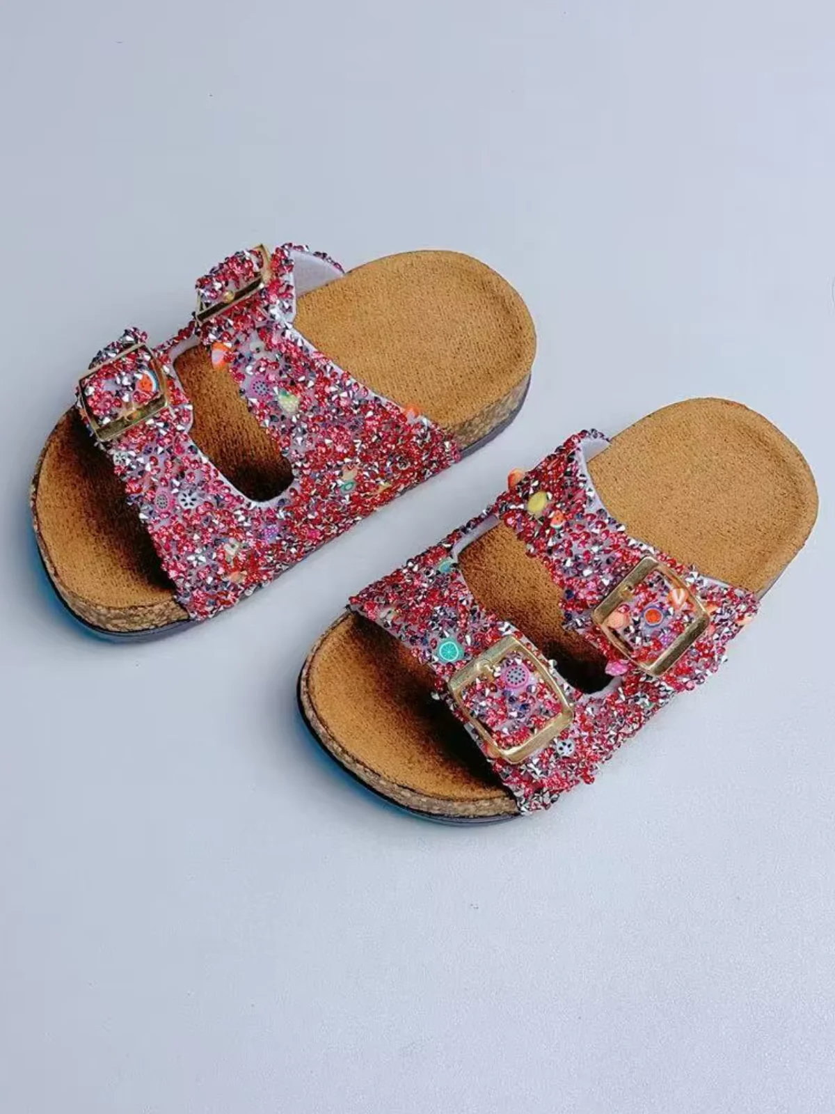 Sparkle Pop Glitter Buckle Sandals - Image 5