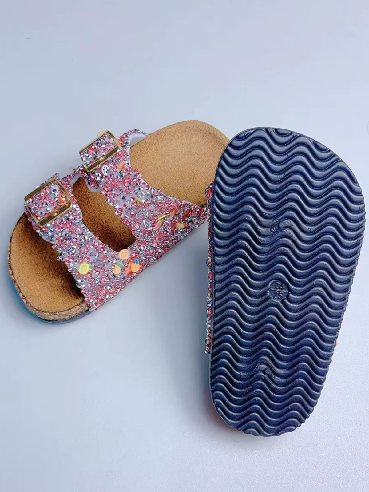 Sparkle Pop Glitter Buckle Sandals - Image 7