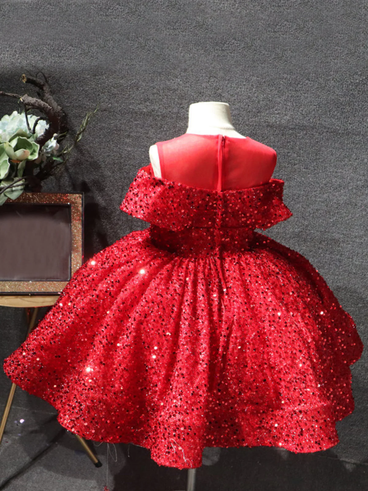Sparkling Diamond Sequin Special Occasion Dress - Image 4