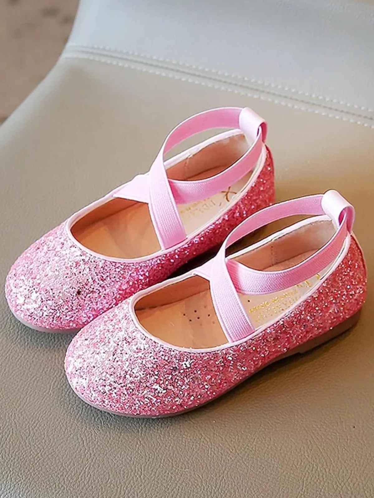 Sparkly Glitter Ballet Flats By Liv and Mia - Image 3