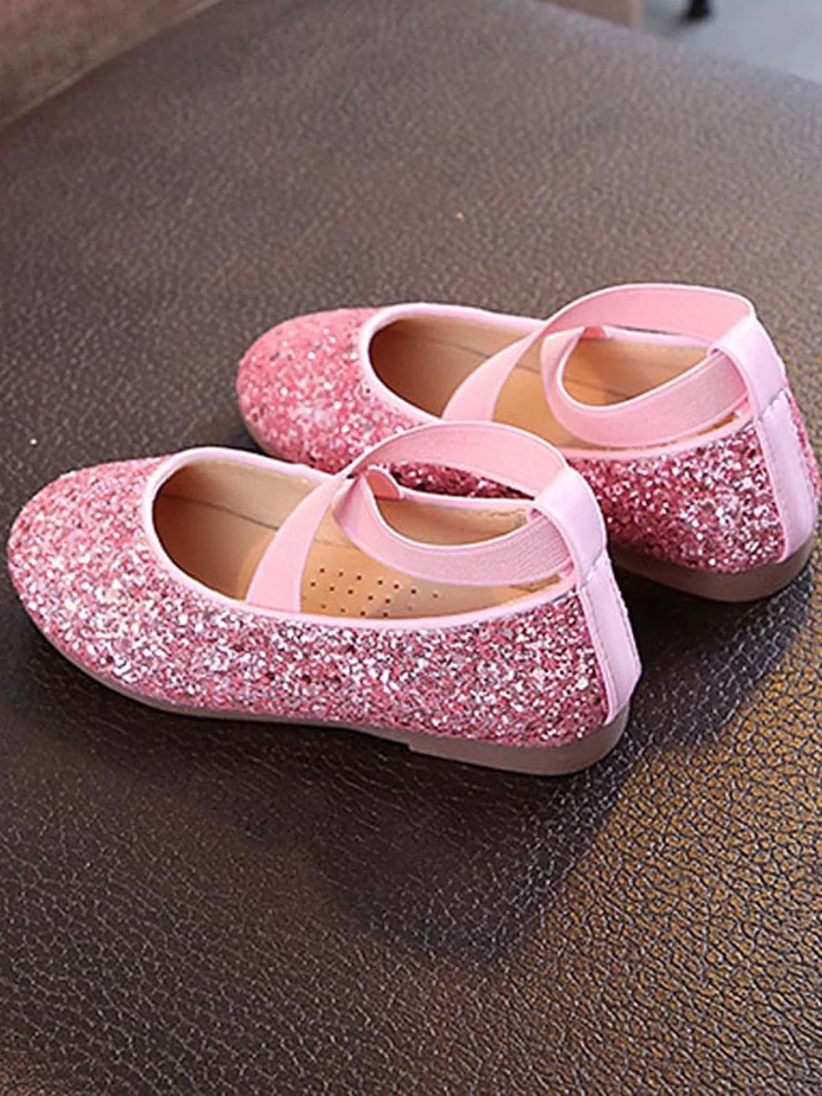 Sparkly Glitter Ballet Flats By Liv and Mia - Image 4