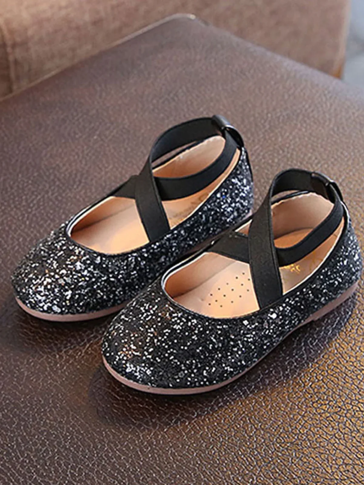 Sparkly Glitter Ballet Flats By Liv and Mia - Image 6