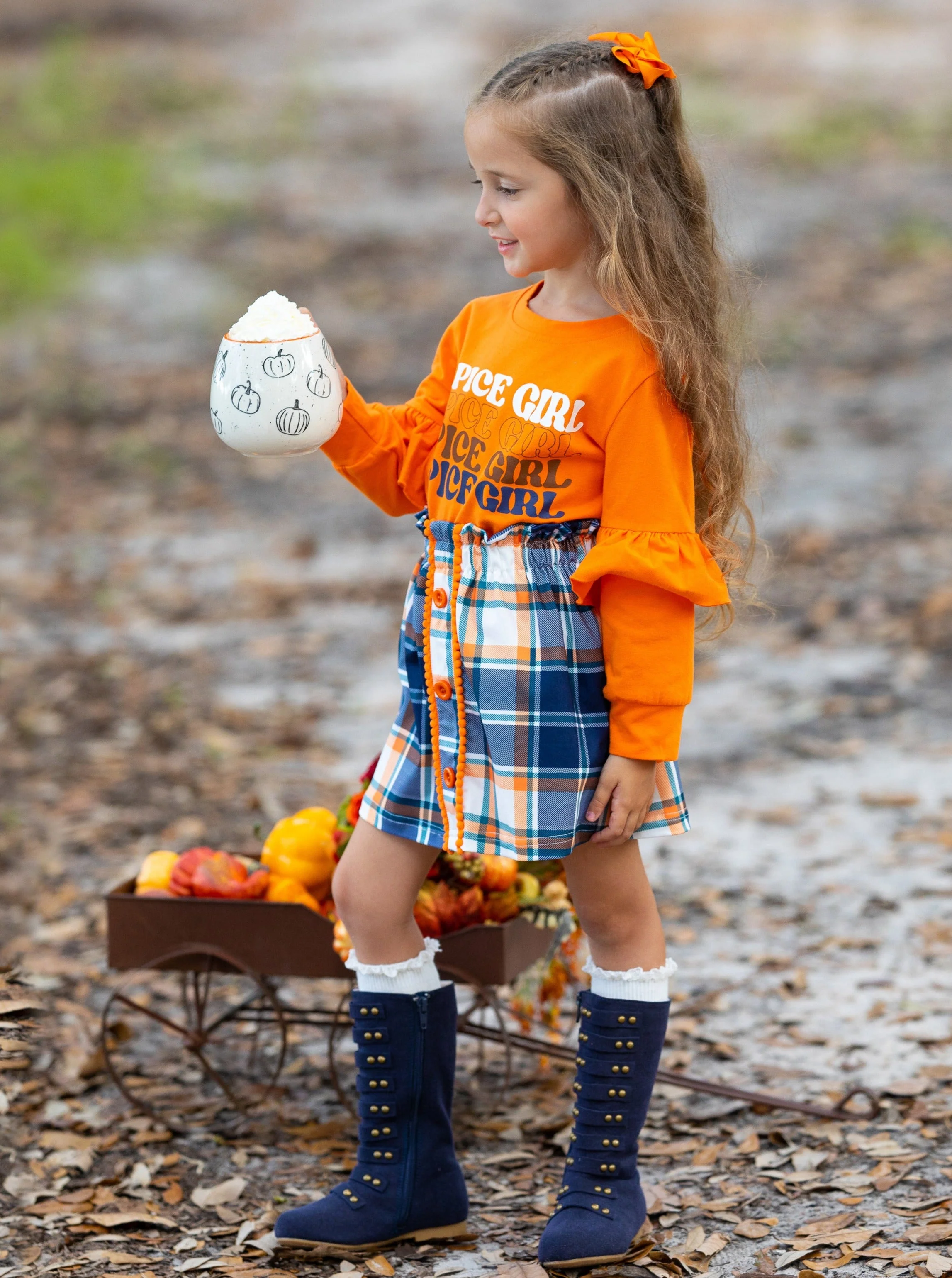 Spice Girl Vibes Plaid Skirt Casual Set - Image 4