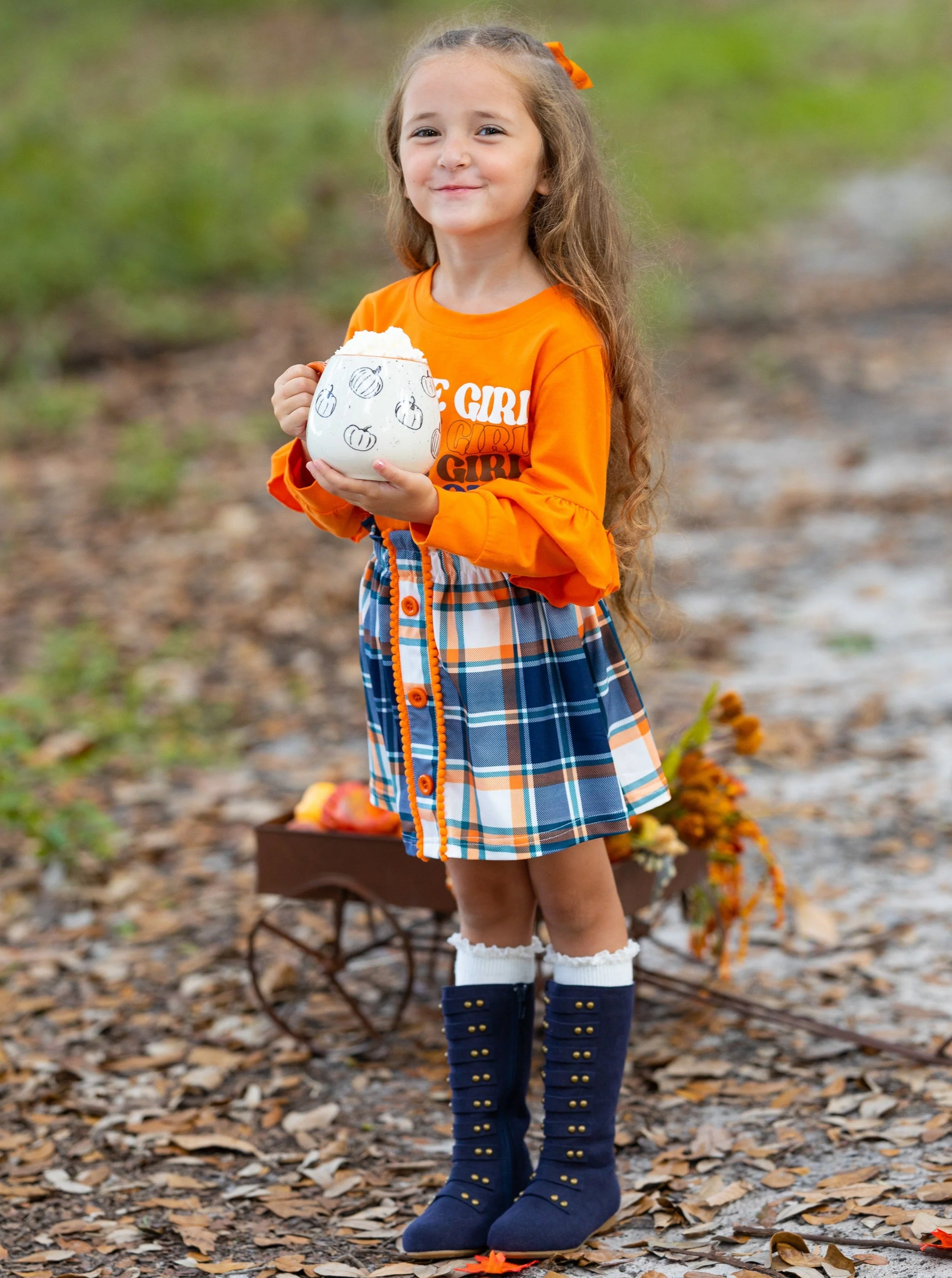 Spice Girl Vibes Plaid Skirt Casual Set - Image 5