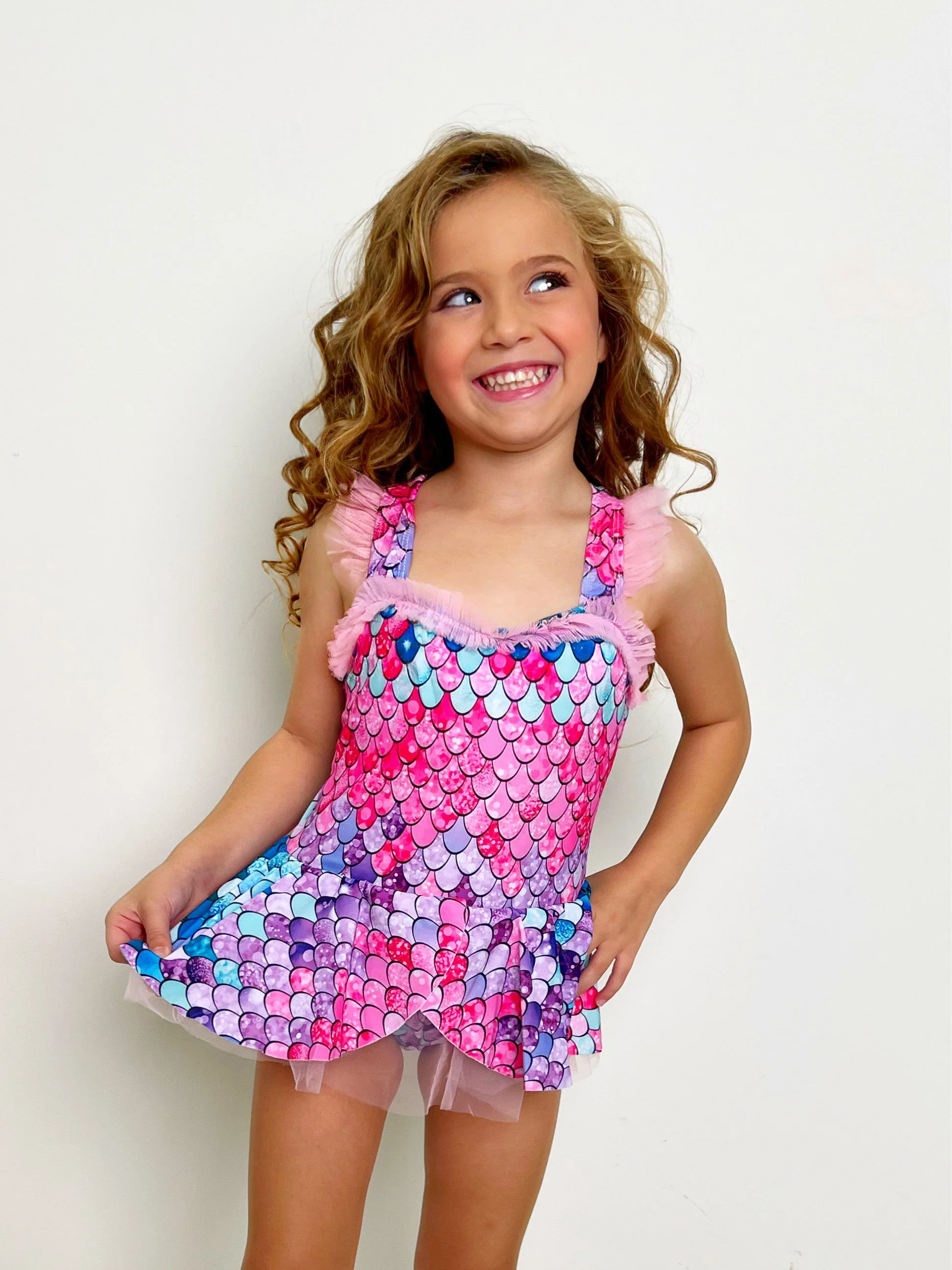 Splish Splash Mermaid One Piece Swimsuit - Image 2