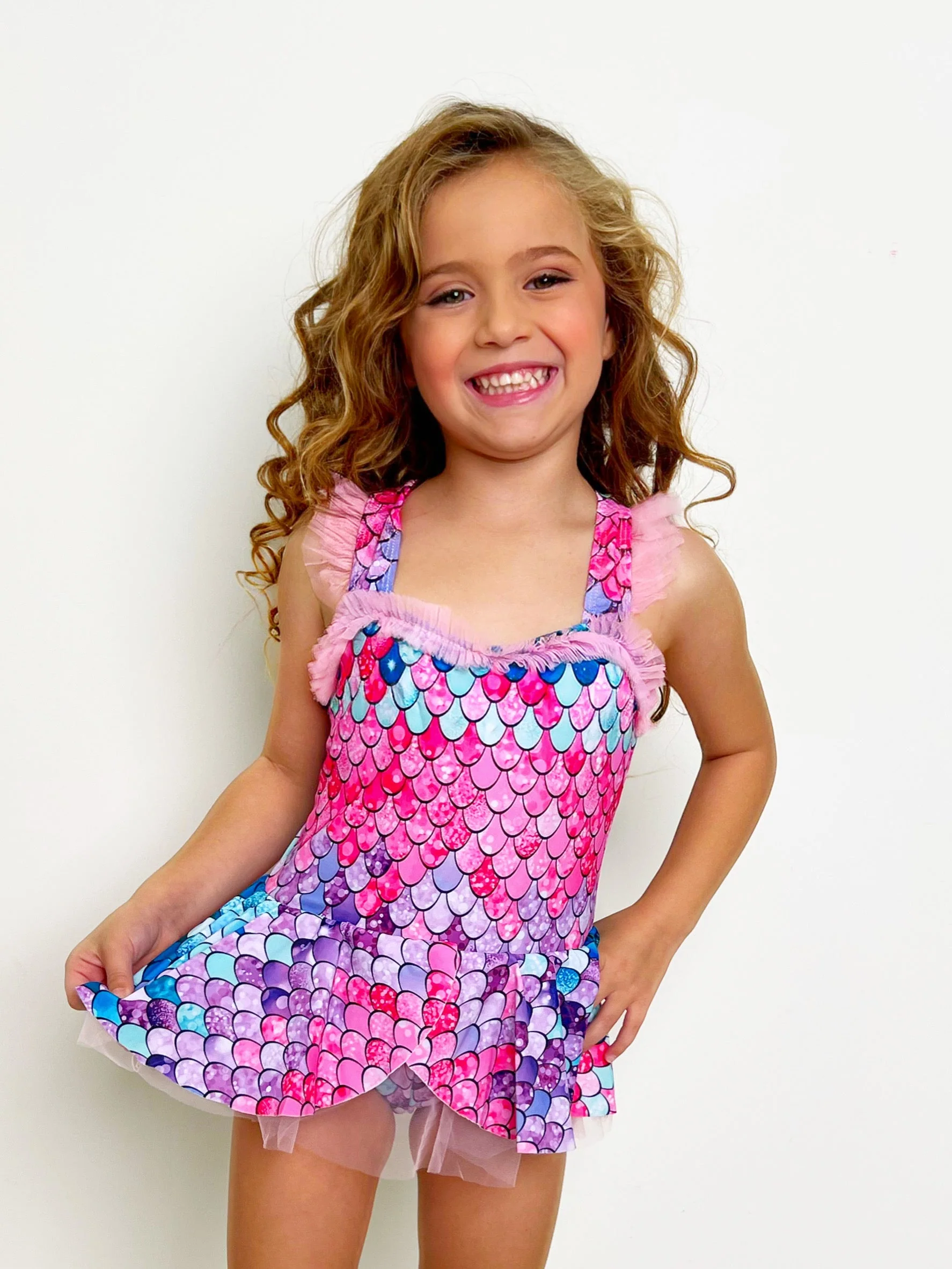 Splish Splash Mermaid One Piece Swimsuit - Image 4