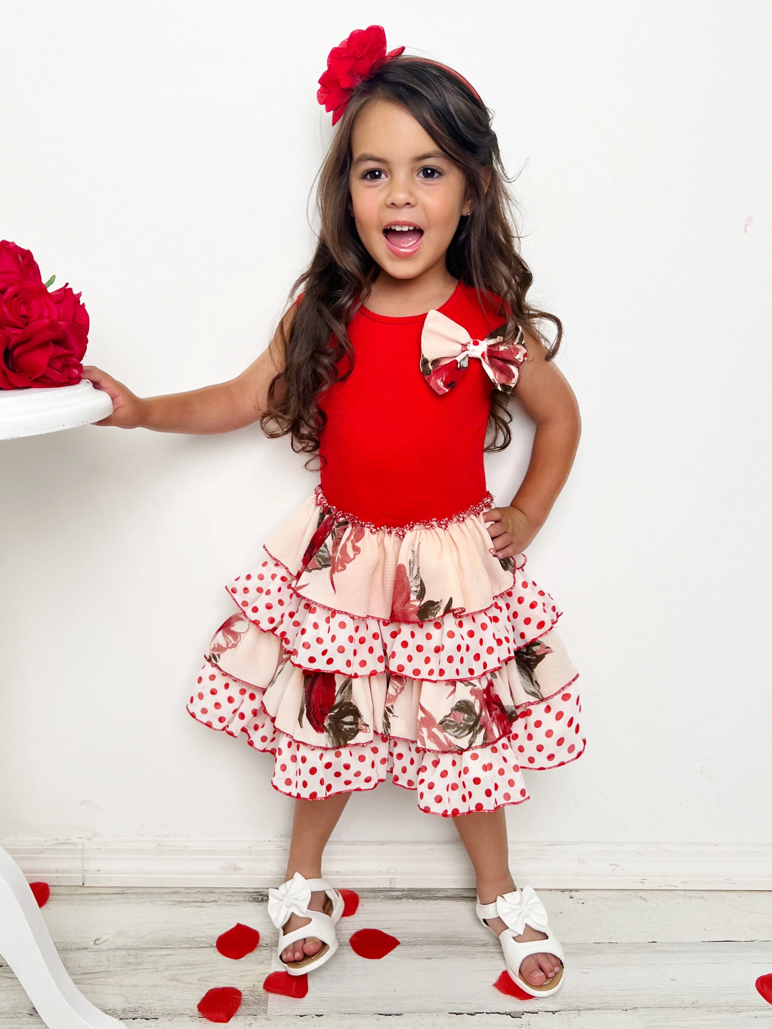 Spottie Dottie Tank Tiered Ruffle Dress - Image 3