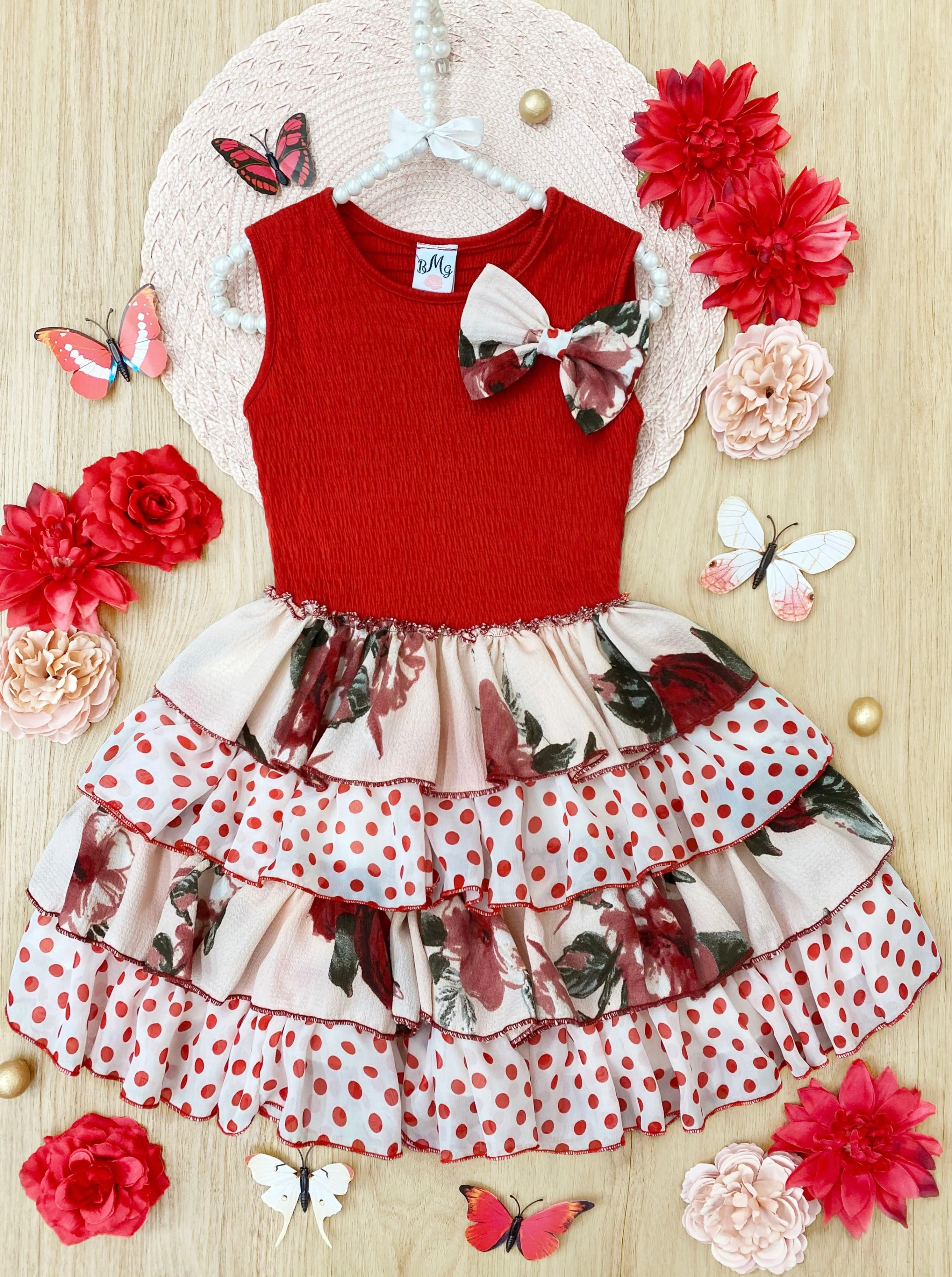 Spottie Dottie Tank Tiered Ruffle Dress - Image 4