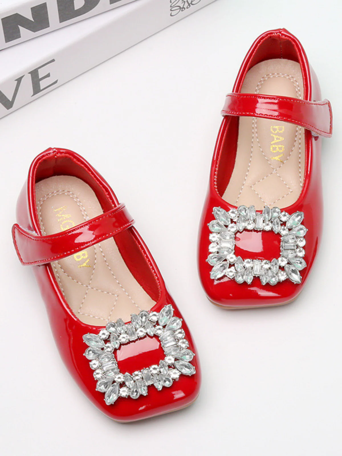 Chic Square Toe Mary Jane Shoes By Liv and Mia - Image 2