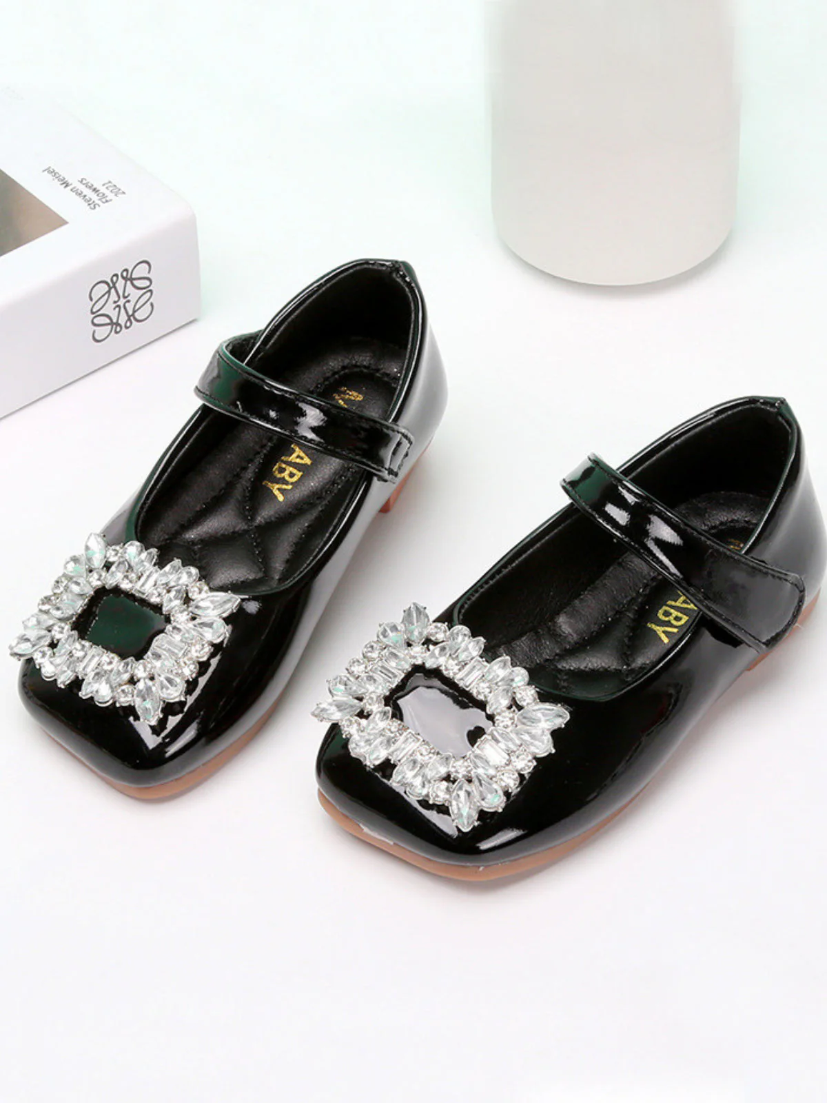 Chic Square Toe Mary Jane Shoes By Liv and Mia - Image 4