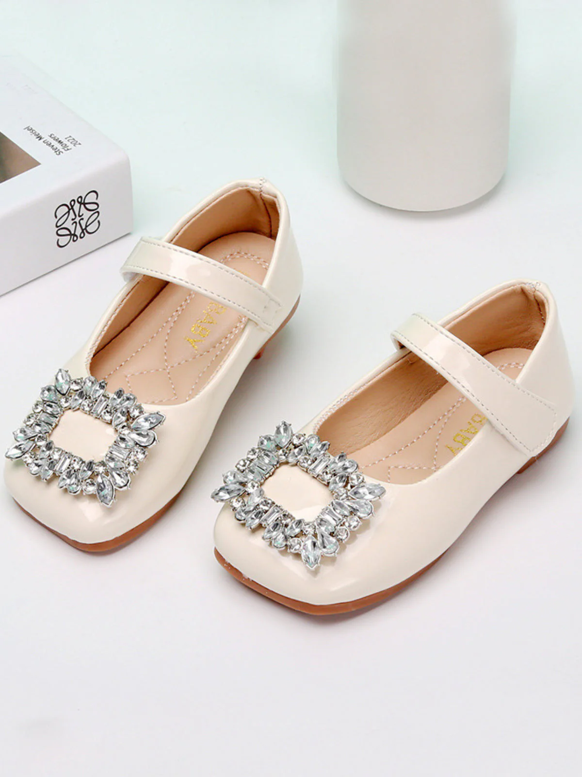 Chic Square Toe Mary Jane Shoes By Liv and Mia - Image 5