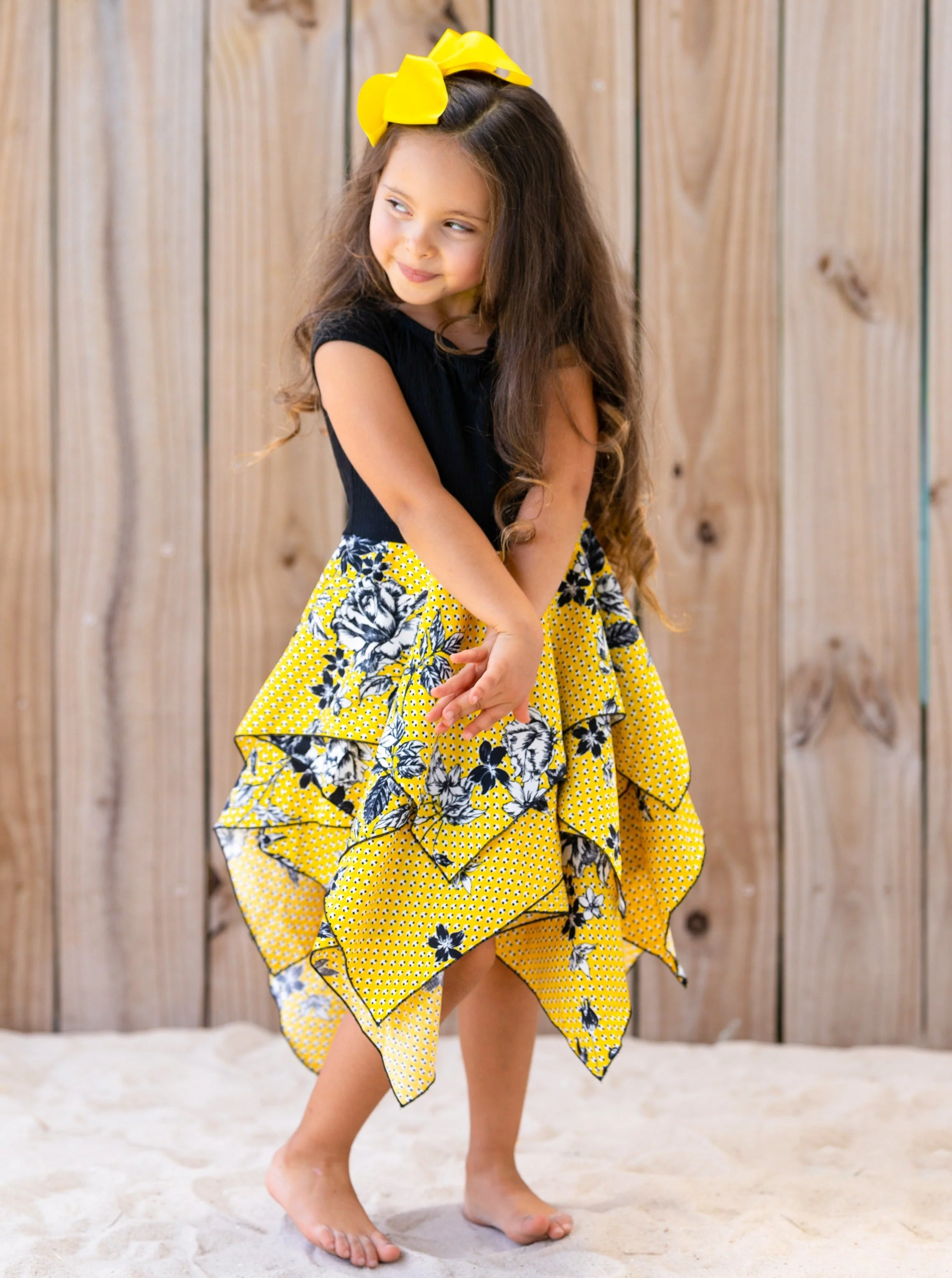 Spring Has Sprung Smocked Handkerchief Dress - Image 4
