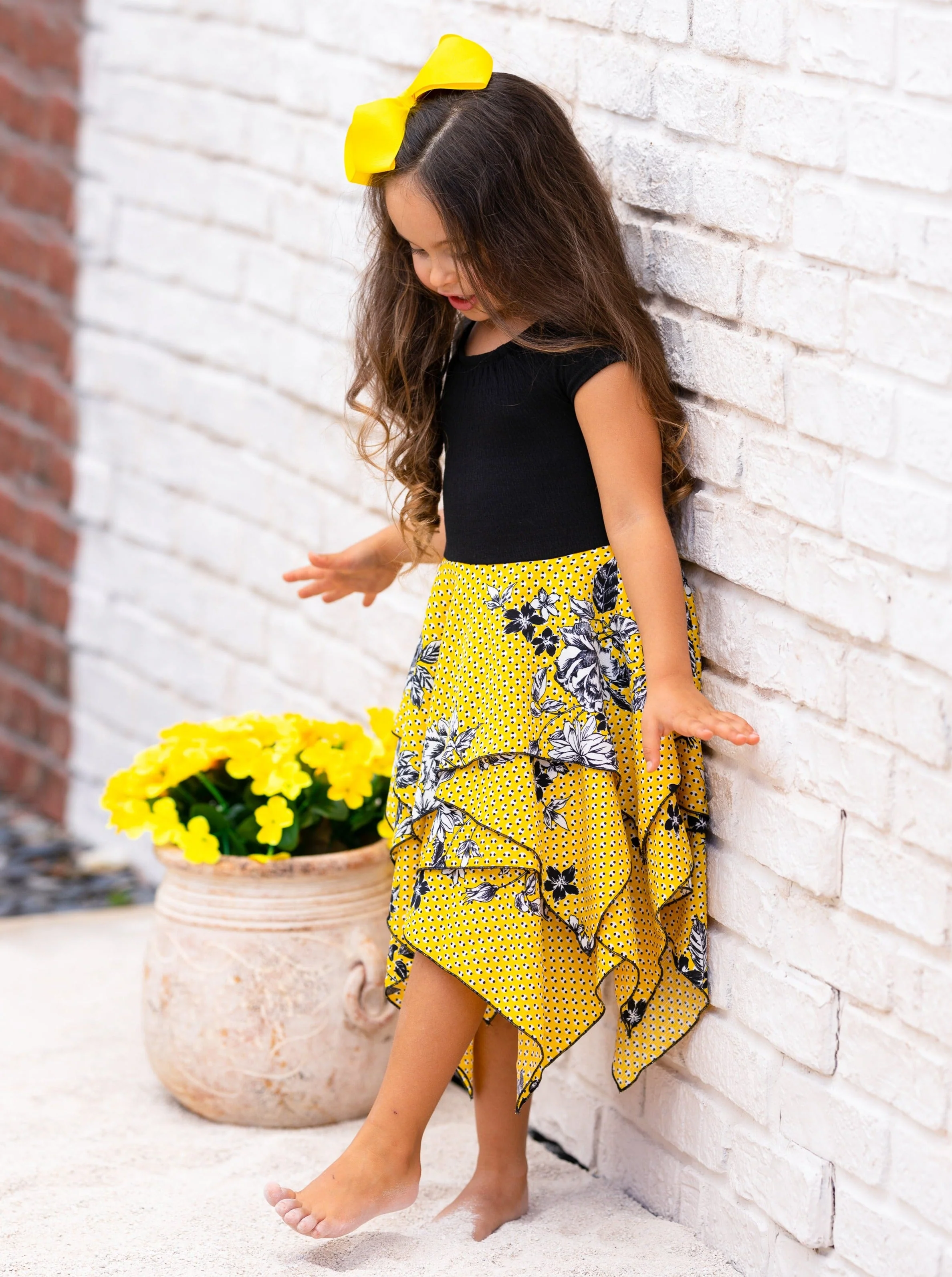 Spring Has Sprung Smocked Handkerchief Dress - Image 5