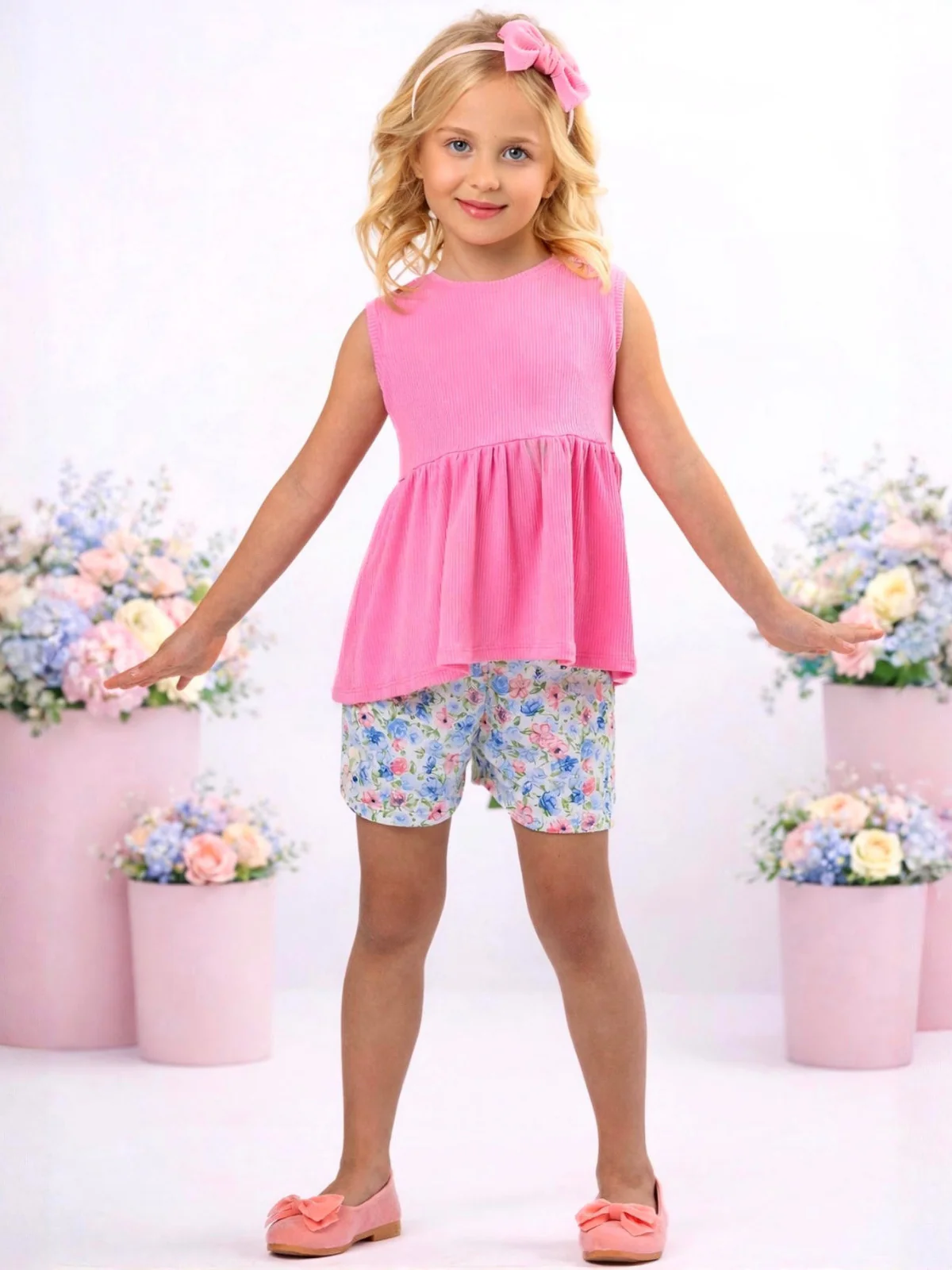 Bloom Breeze Floral Top & Short Set - Image 2