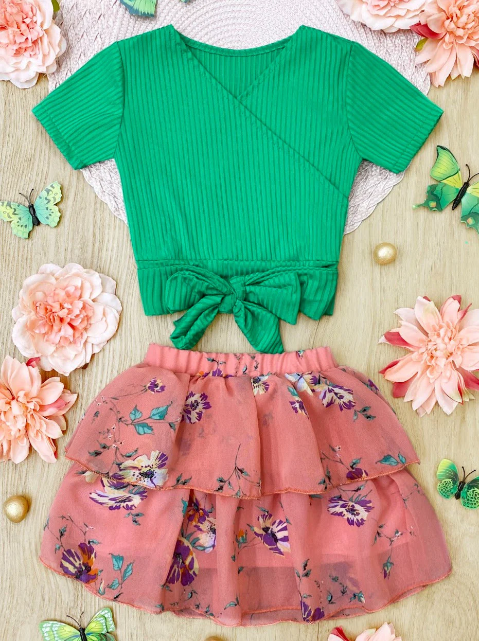 Spring Picnic Tiered Ruffle Skirt Set - Image 4