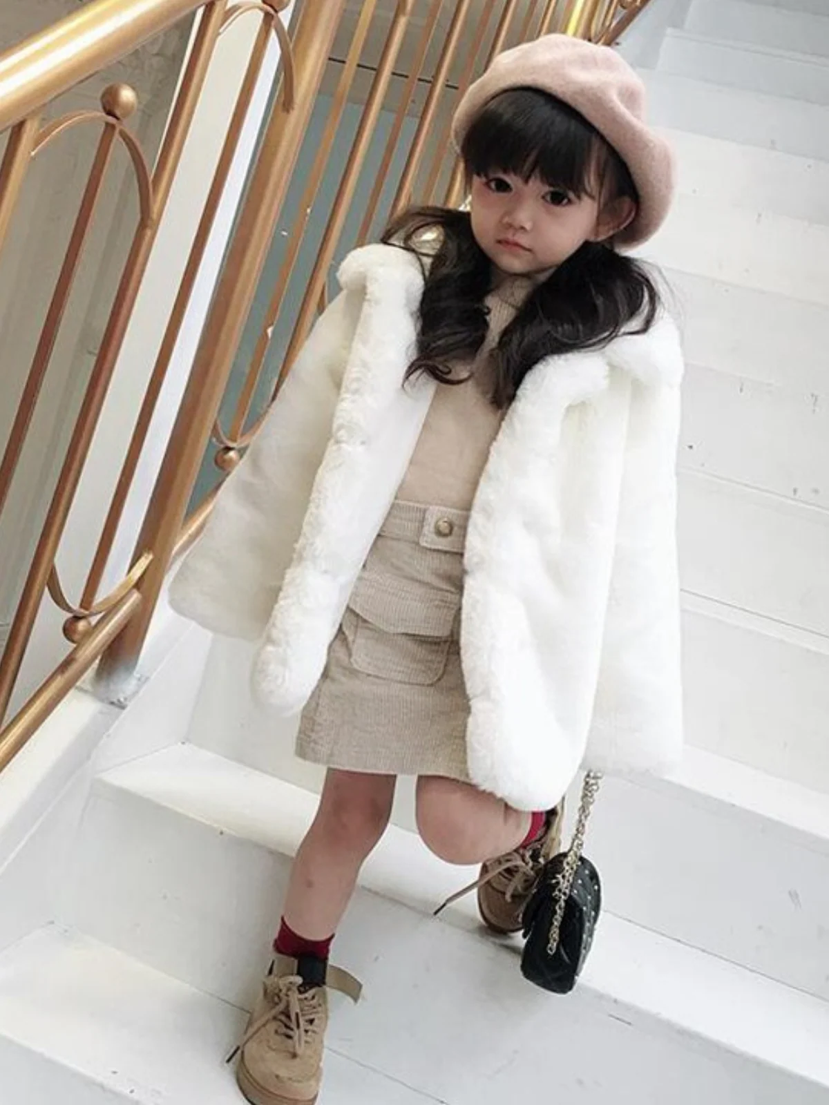 Sprinkle Magic Faux Fur Unicorn Winter Coat - Image 5