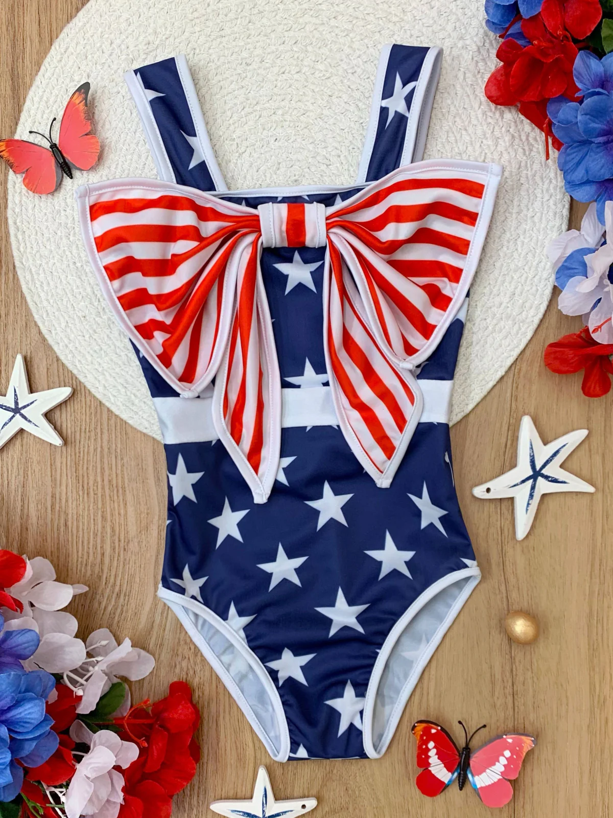 Star-Spangled Bowtastic One Piece Swimsuit - Image 4