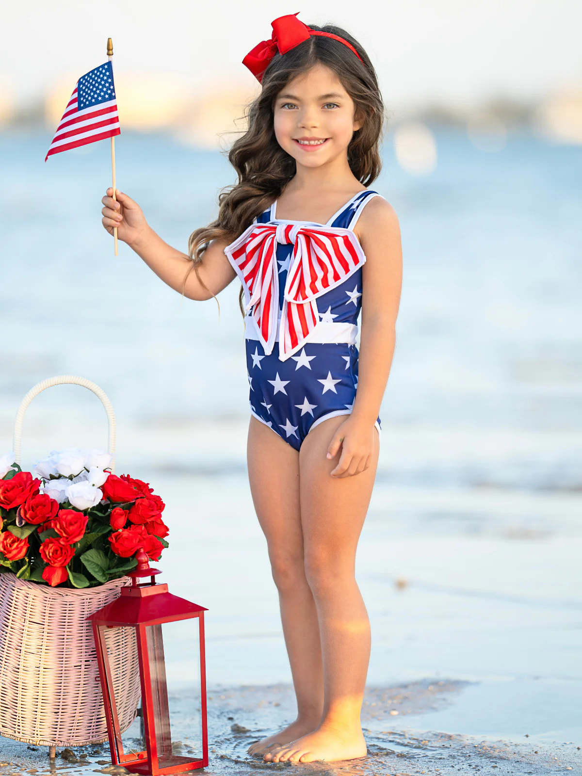 Star-Spangled Bowtastic One Piece Swimsuit - Image 5