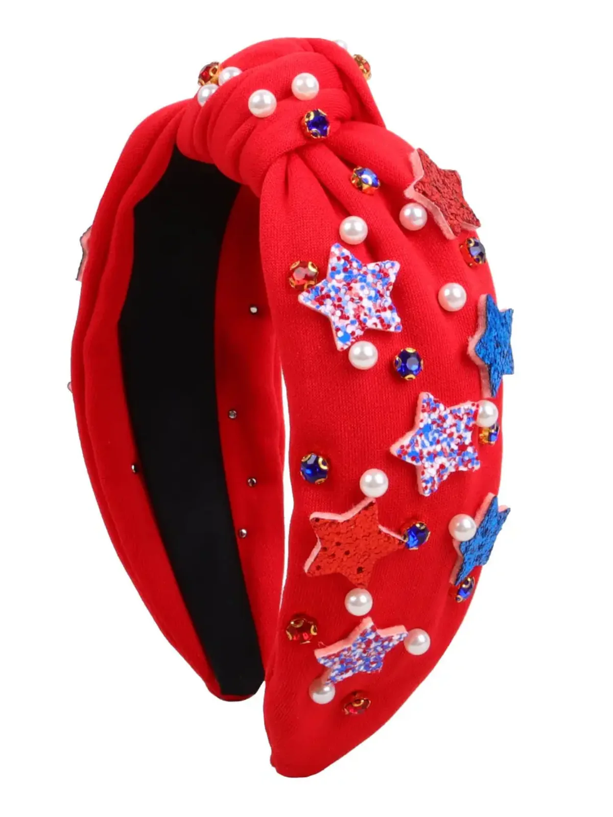 Stars & Sparkle Patriotic Embellished Headband - Image 2