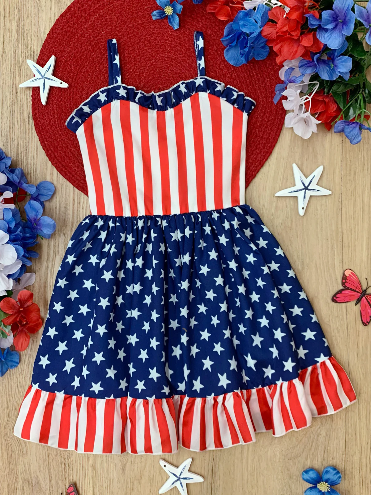Stars & Stripes Sweetheart Twirl Dress - Image 5