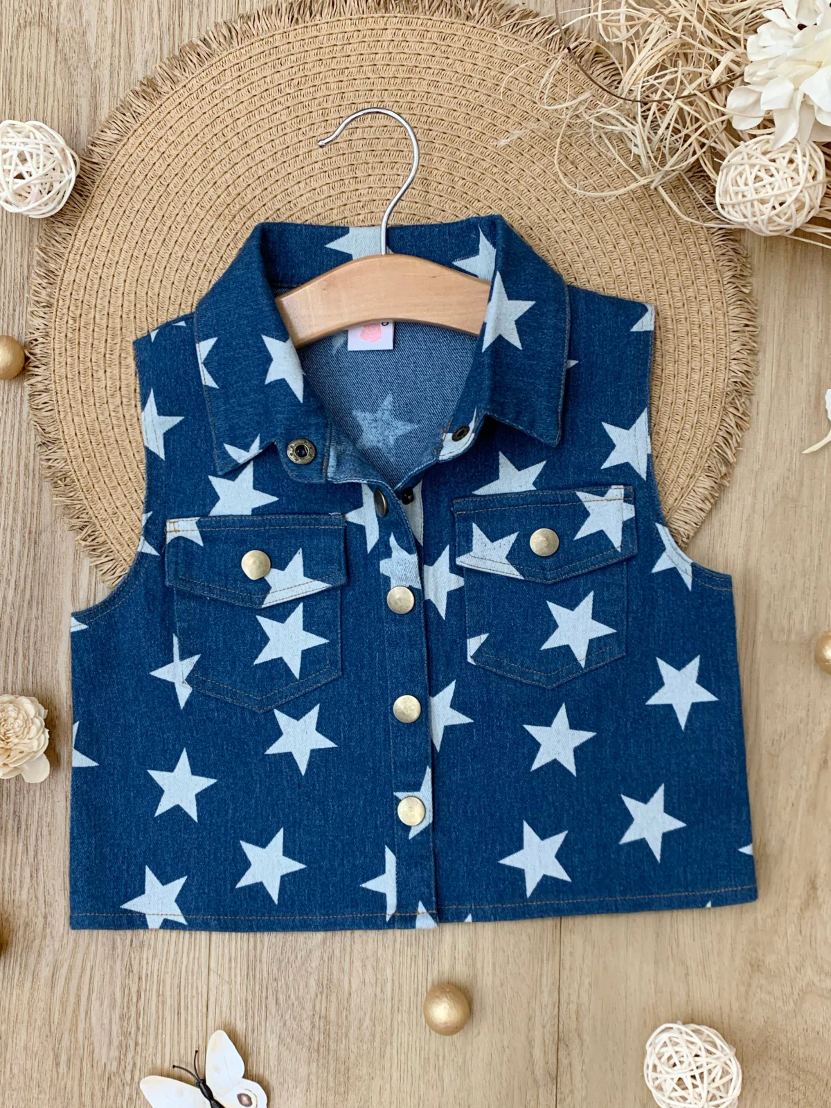 Starstruck Americana Denim Vest - Image 3