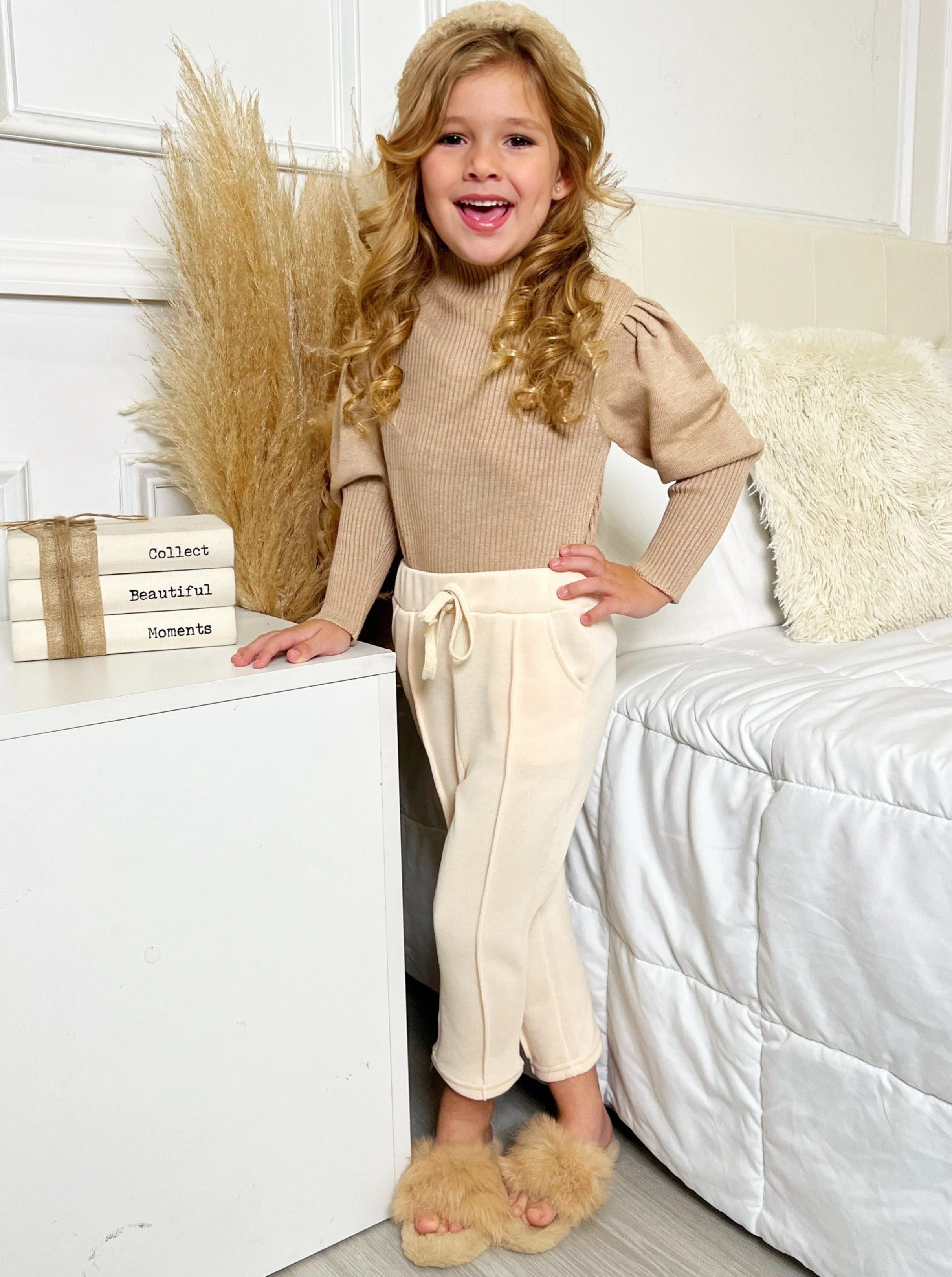 Staying In Today Beige Drawstring Sweatpants - Image 6