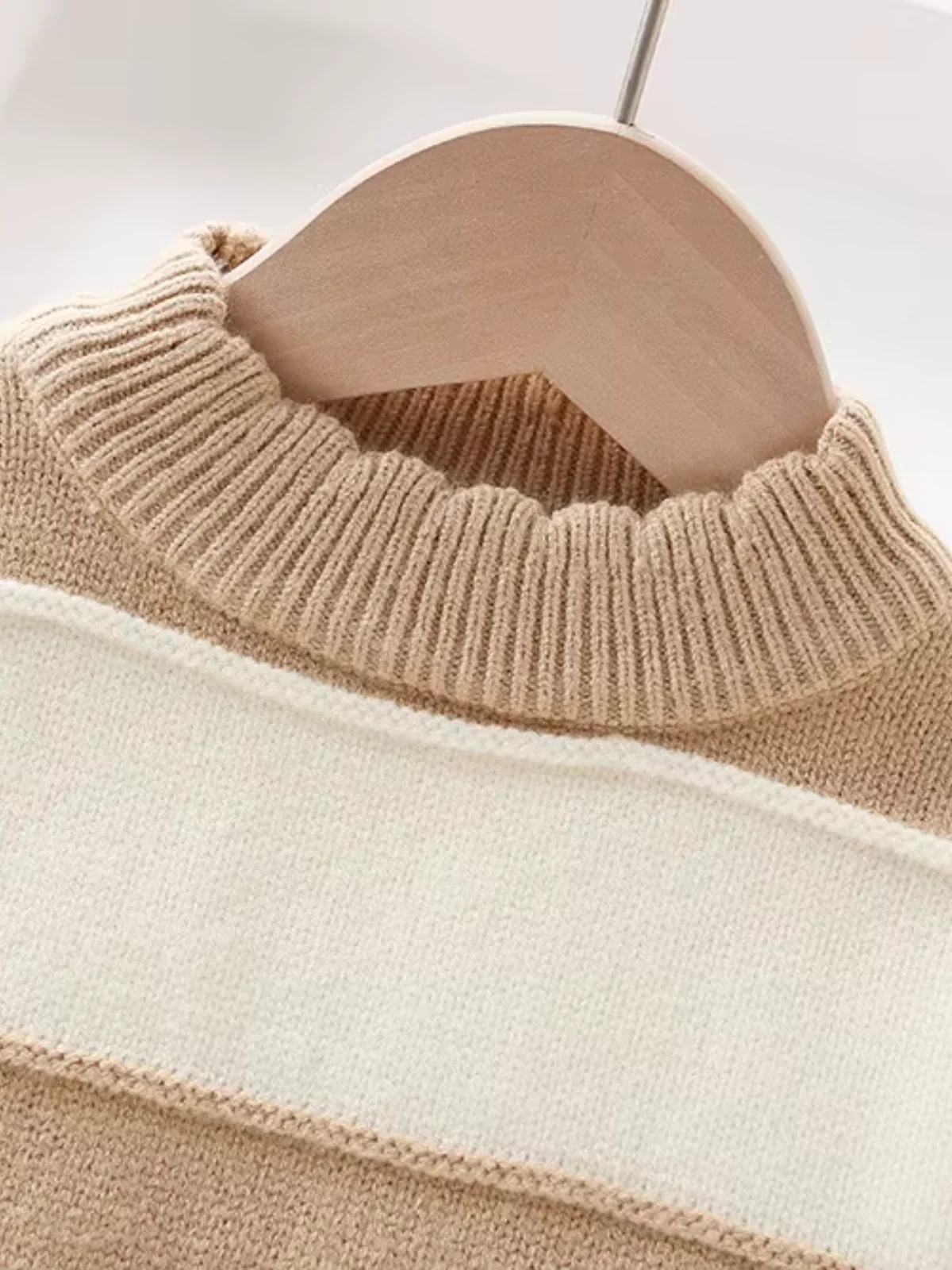 Striped Cozy Knit Sweater and Flare Pant Set - Image 4